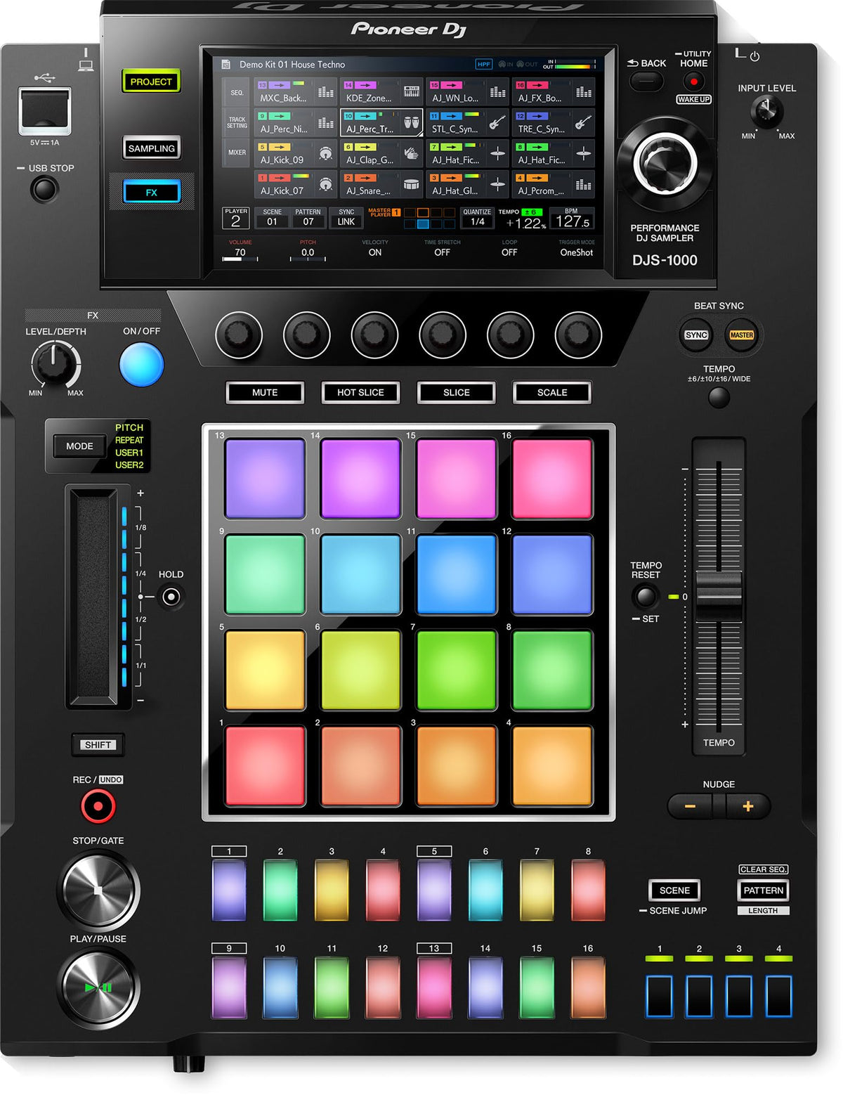 Pioneer DJ DJS-1000 16-Track Dynamic DJ Sampler w/ Case