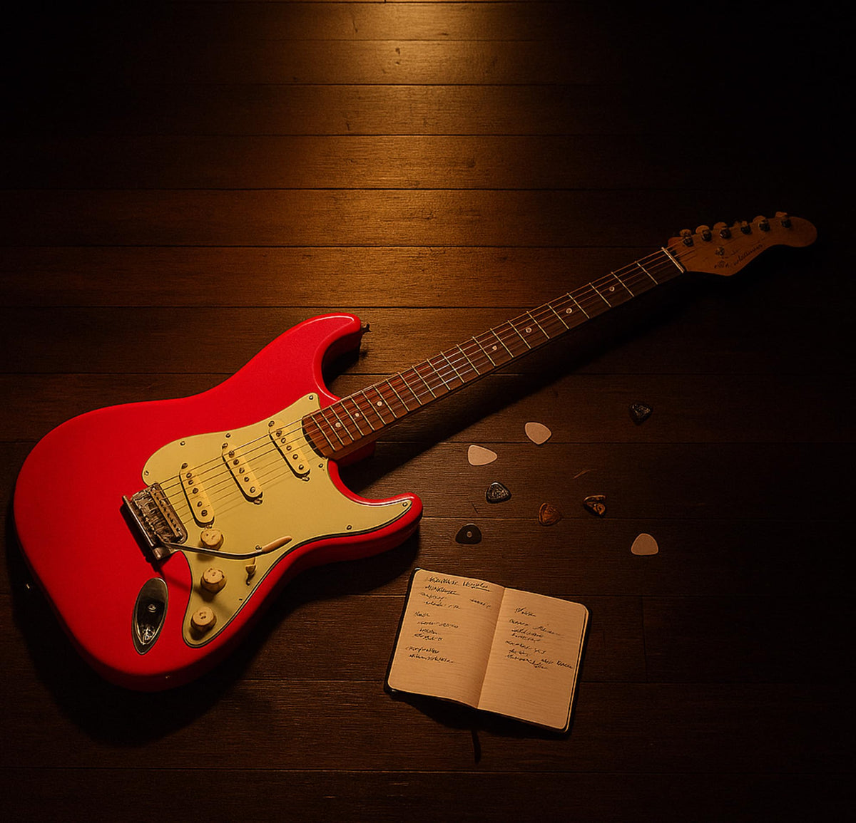 Fender American Professional Classic Stratocaster - Faded Dakota Red w/ Cleaning Kit