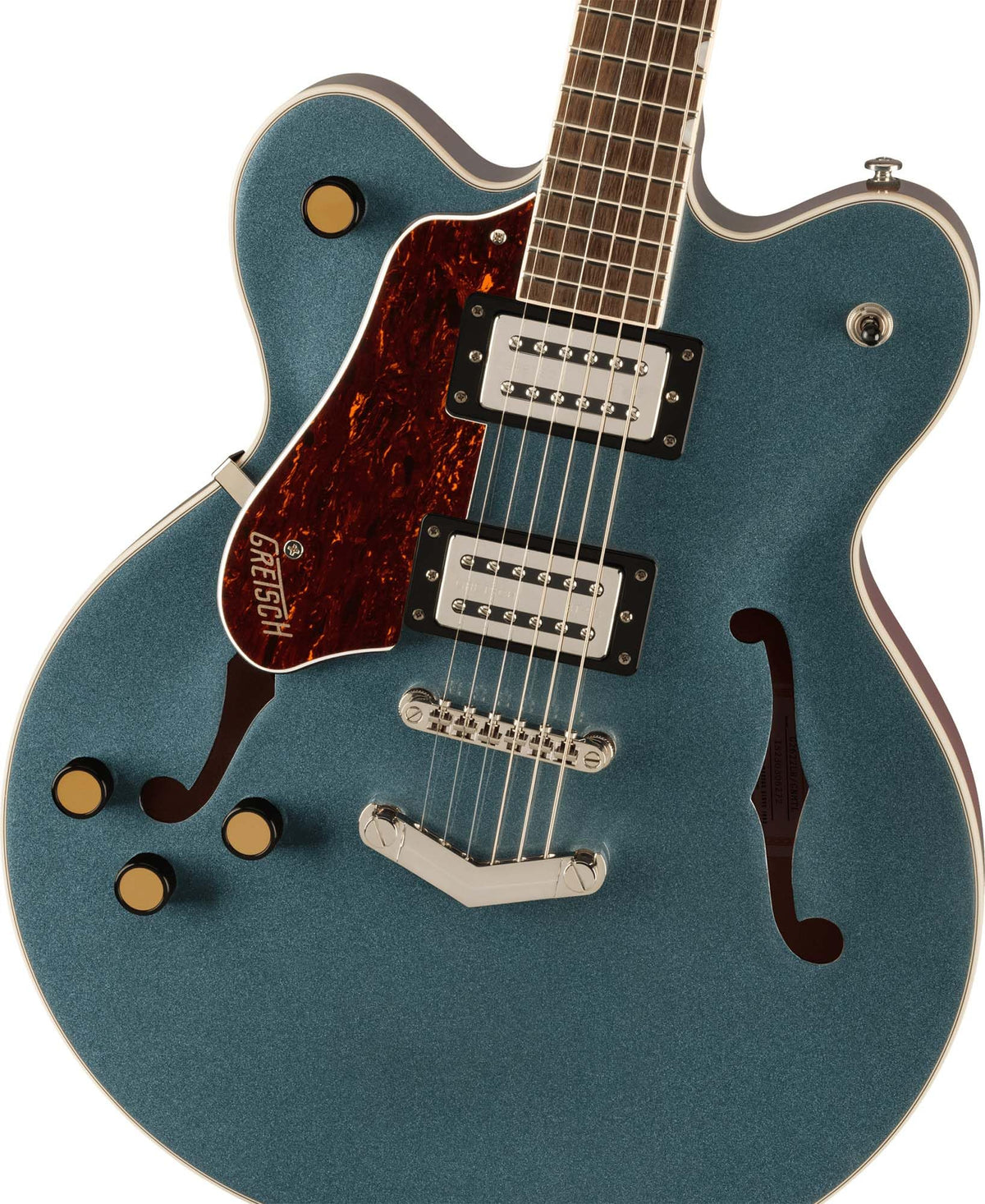 Gretsch G2622LH Streamliner Center Block Double-Cut Left-Handed Electric Guitar - Gunmetal w/ Strap