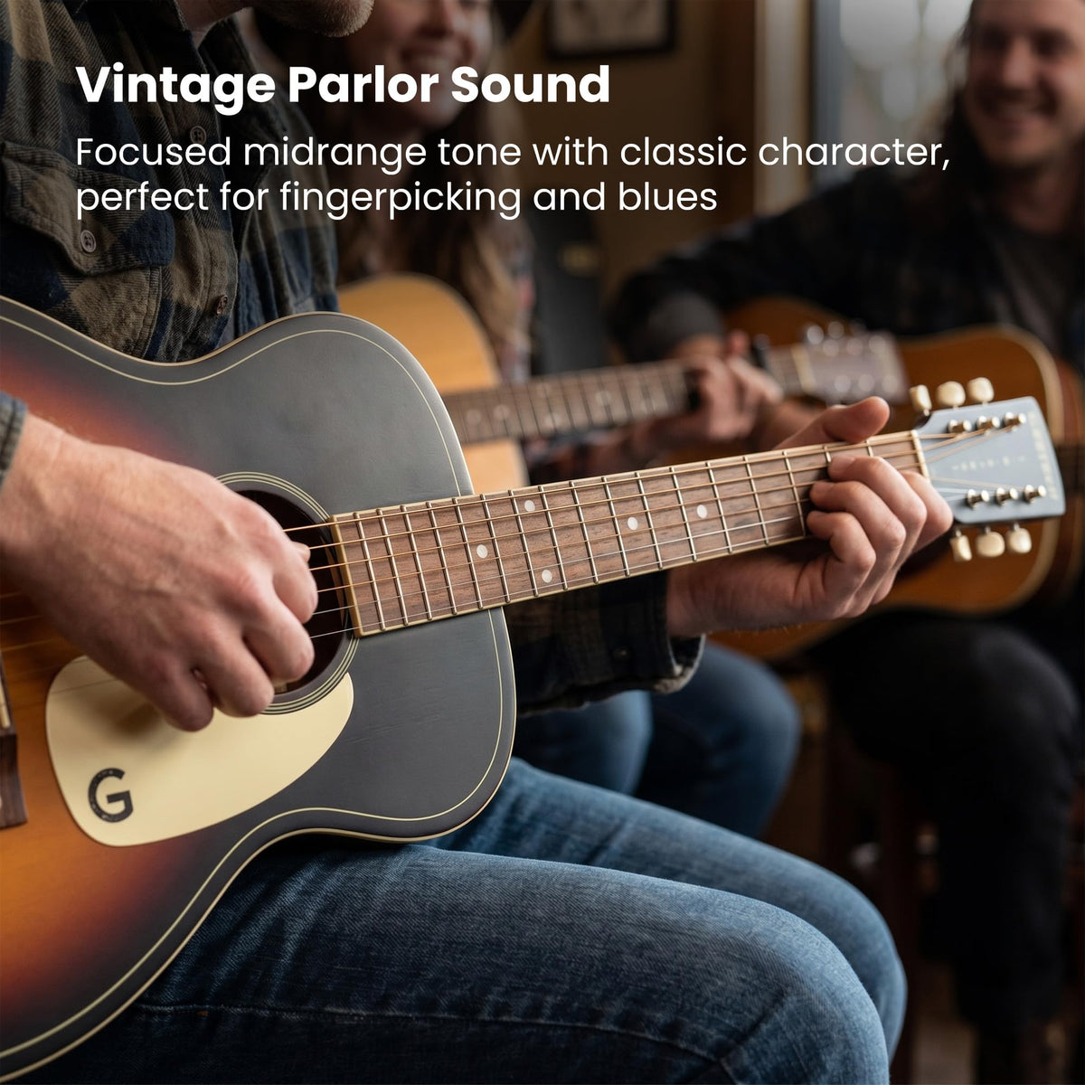Grestch Jim Dandy Parlor Acoustic Guitar - Rex Burst