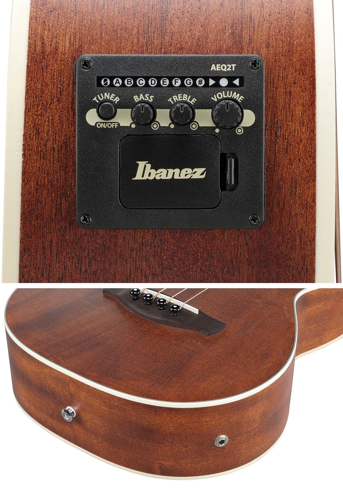 Ibanez PNB14E Acoustic Bass Guitar - Open Pore Natural w/ Gig Bag