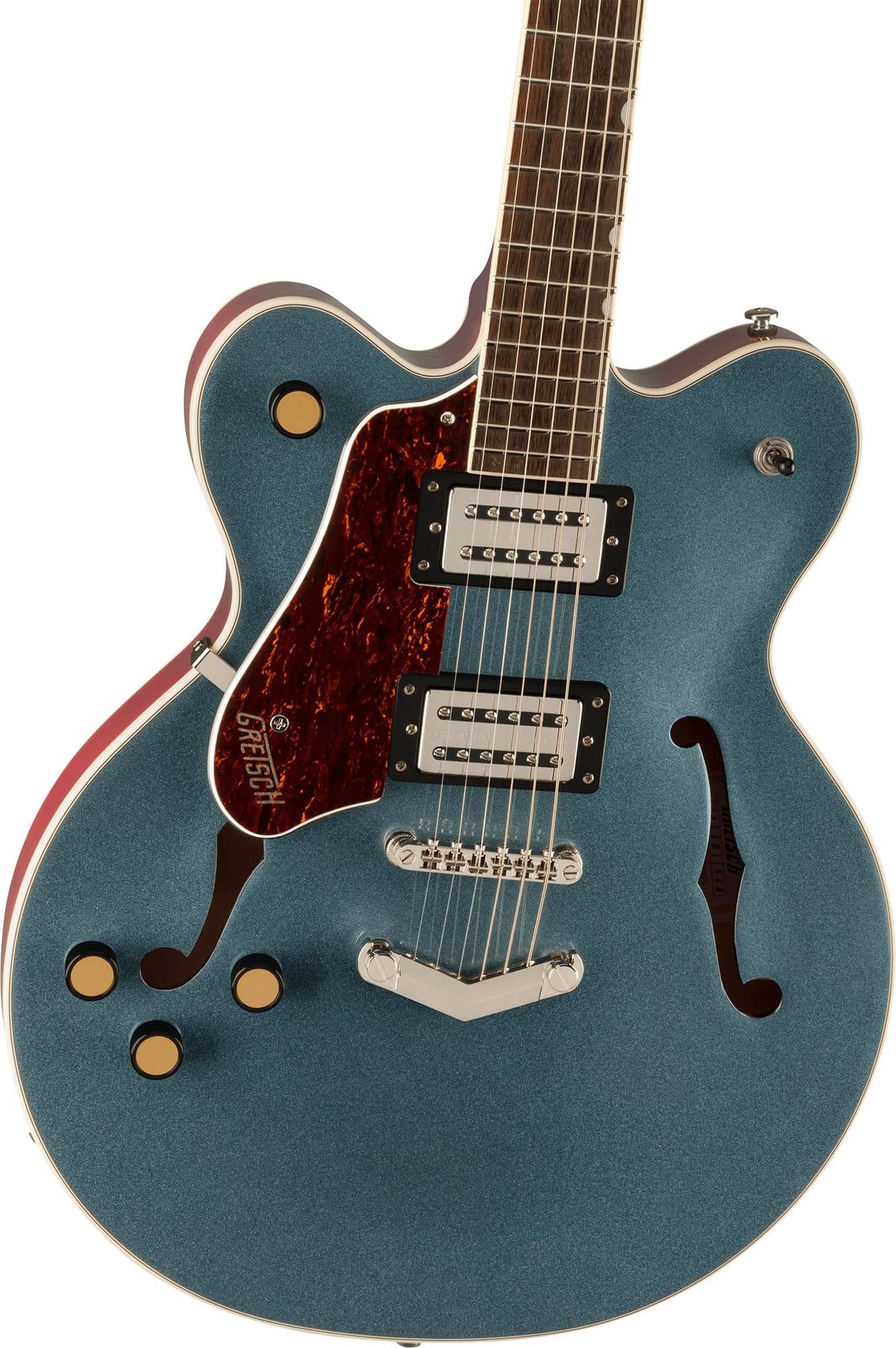 Gretsch G2622LH Streamliner Center Block Double-Cut Left-Handed Electric Guitar - Gunmetal w/ Strap