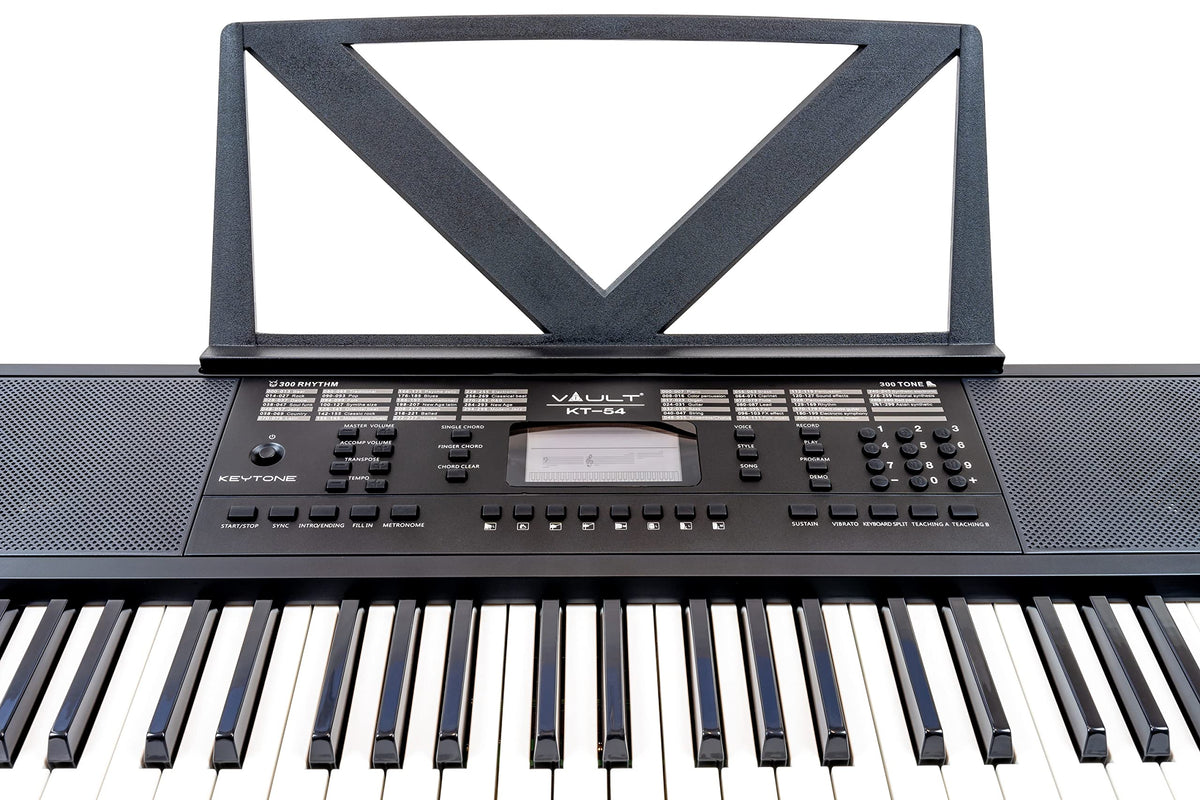 Vault KT-54 Keytone 54-Key Electronic Keyboard - Black