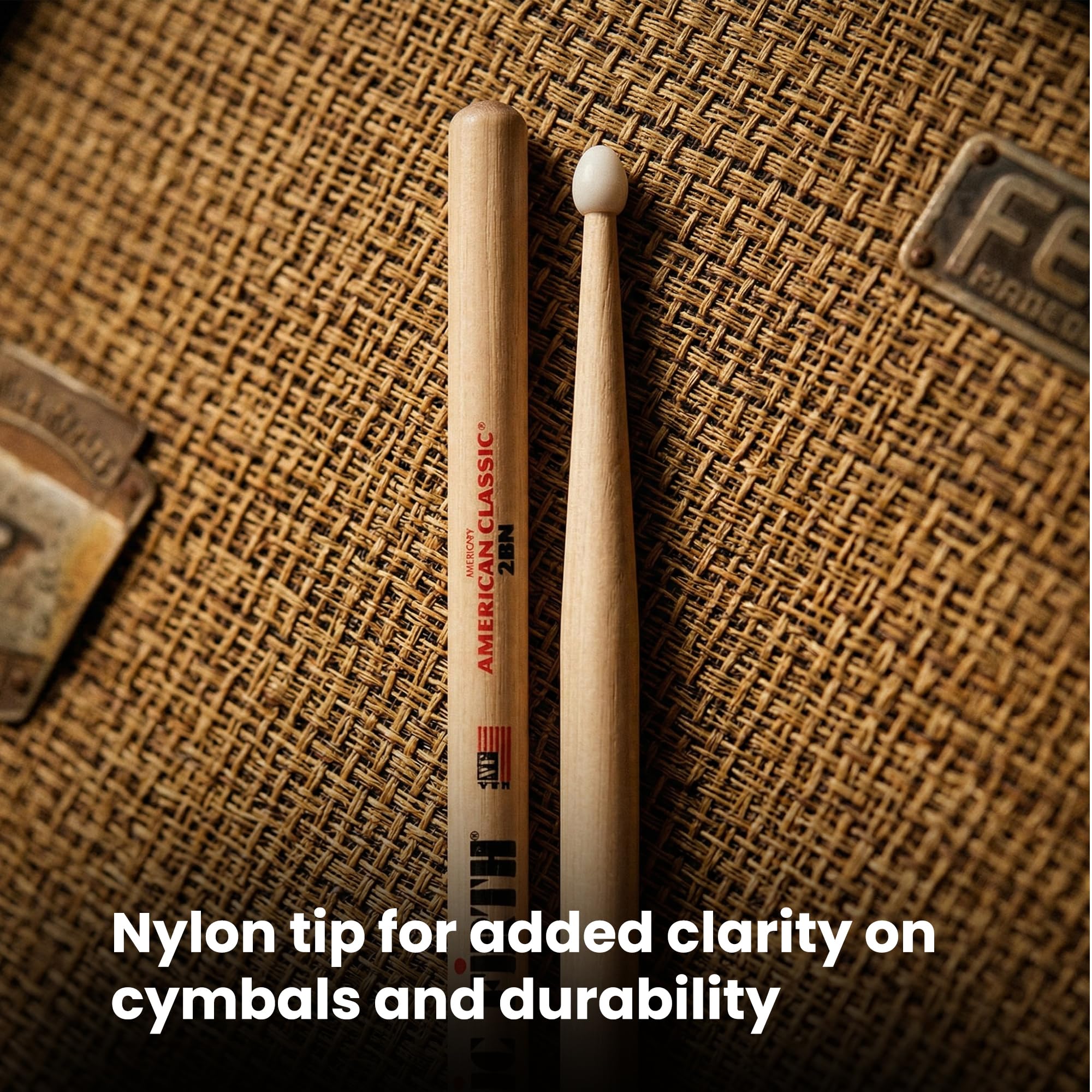 Vic Firth American Classic 2B Nylon Tip Drumsticks - 12 Pack