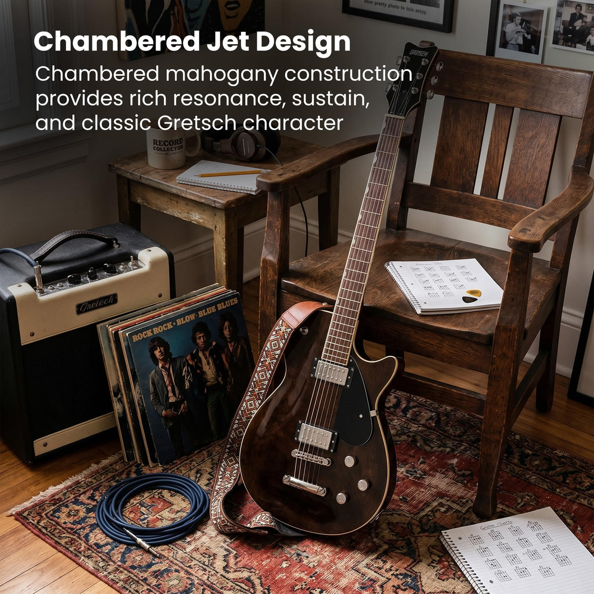 Gretsch Electromatic Jet Baritone Electric Guitar - Imperial Stain