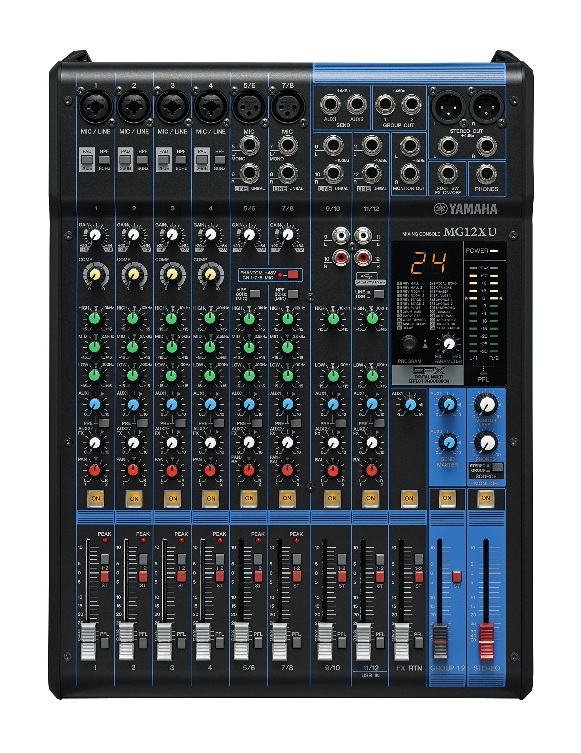 Yamaha MG12XU Mixer w/ XLR Cables