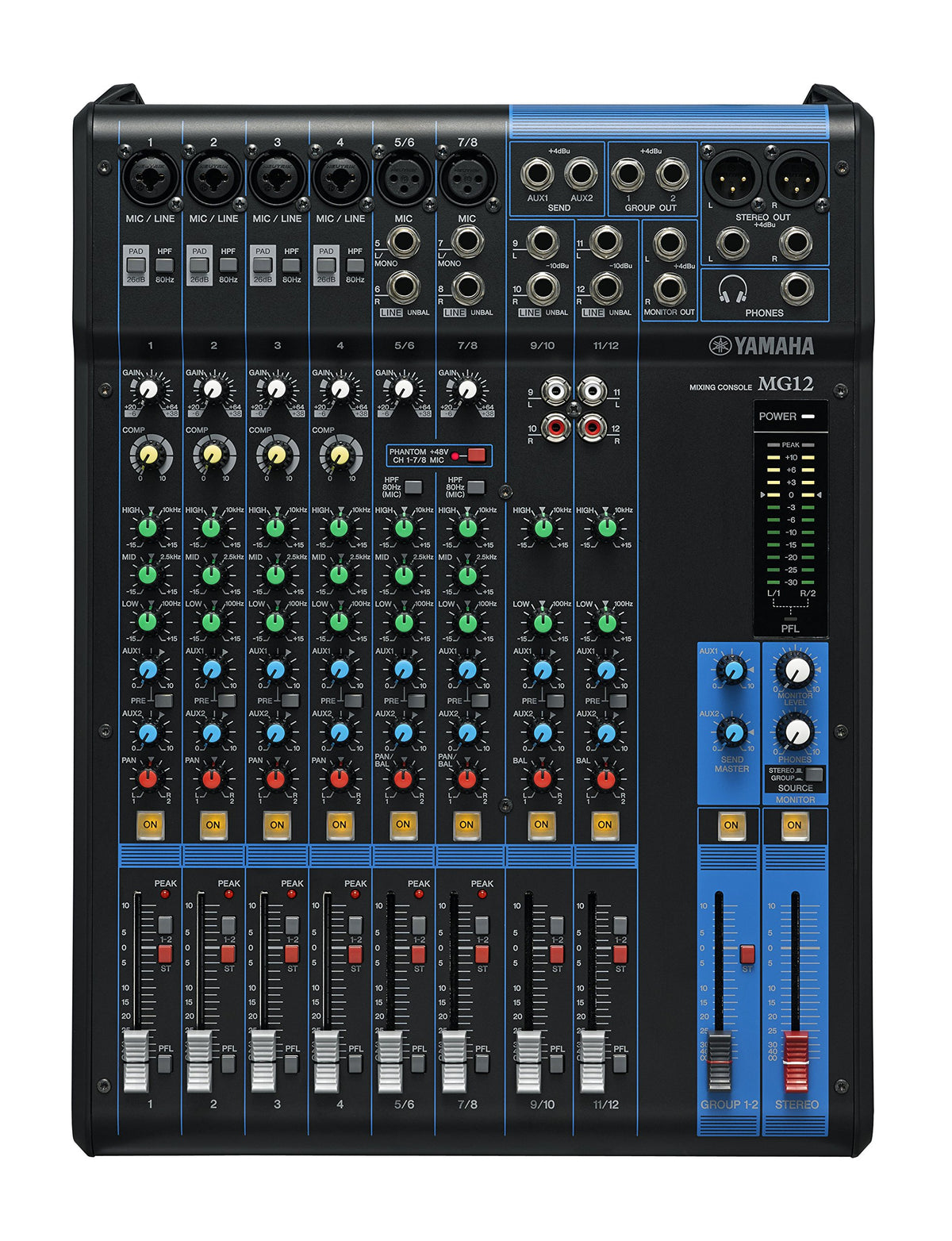 Yamaha MG12 Mixer w/ XLR Cables