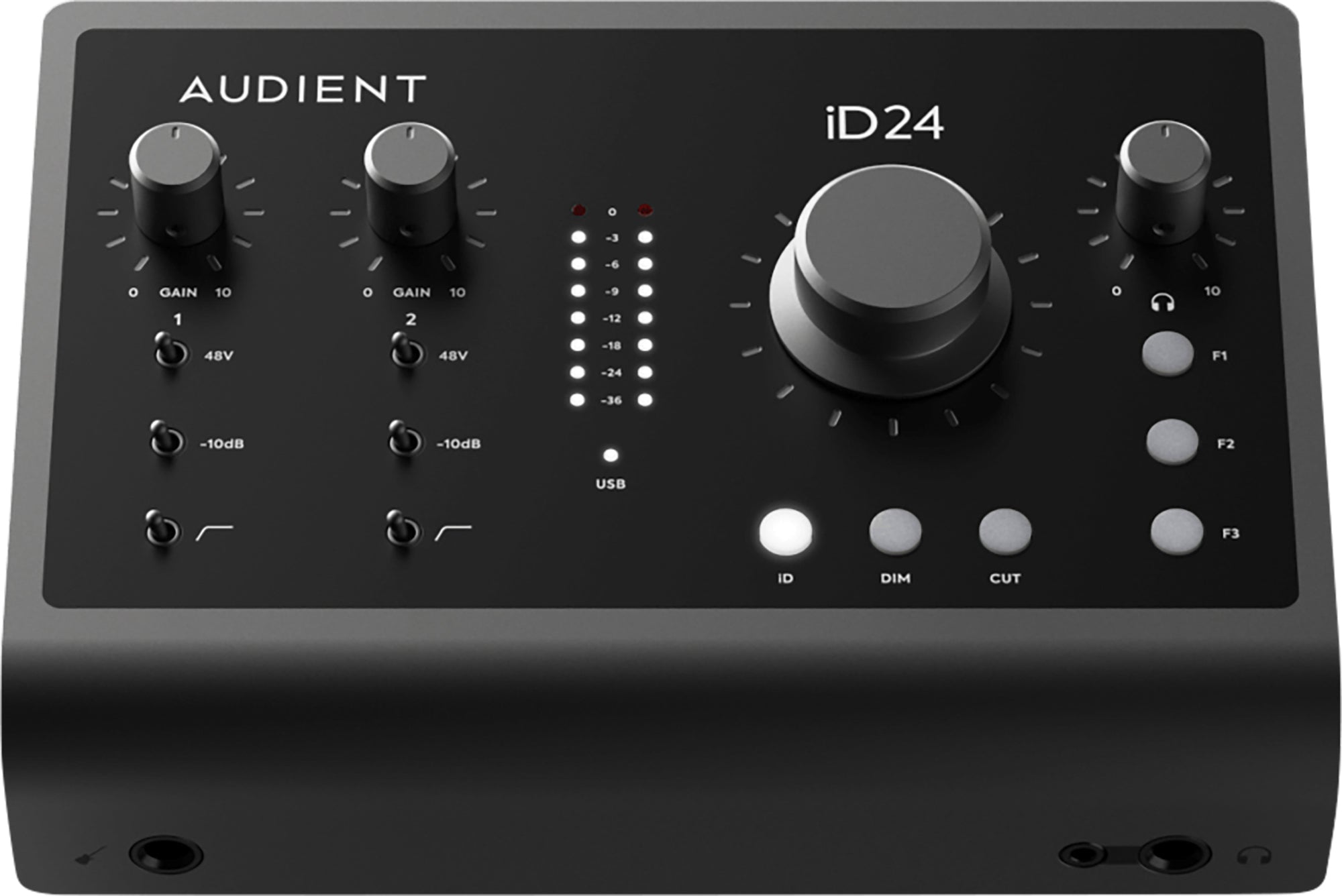 Audient iD24 USB-C Audio Interface w/ 2 Instrument Cables