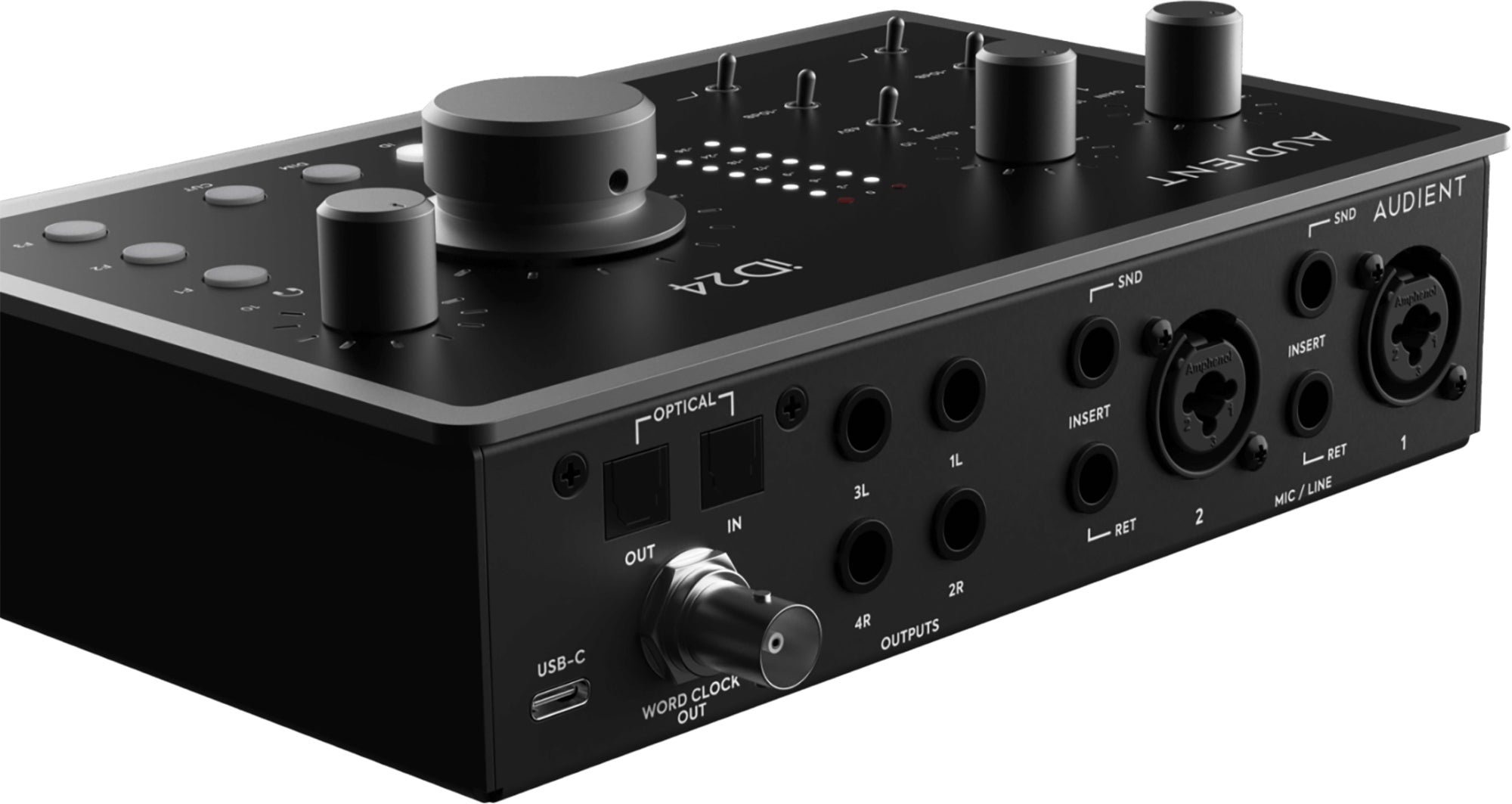 Audient iD24 USB-C Audio Interface w/ 2 Instrument Cables