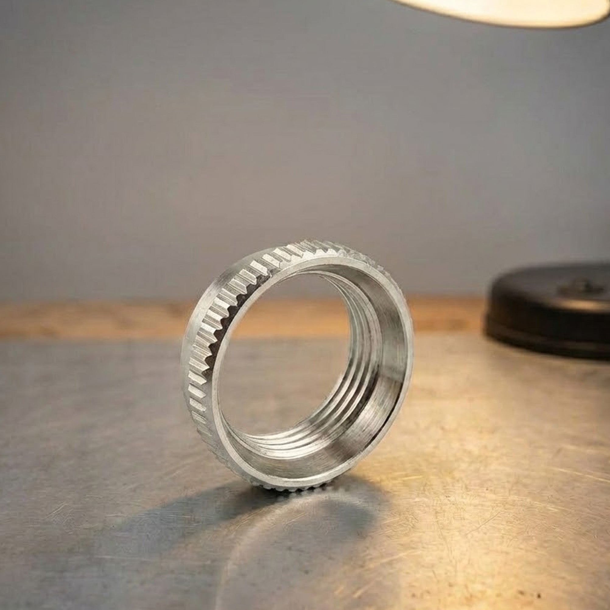 Allparts EP-4923-001 Nickel Deep Round Nut w/ Fender Picks