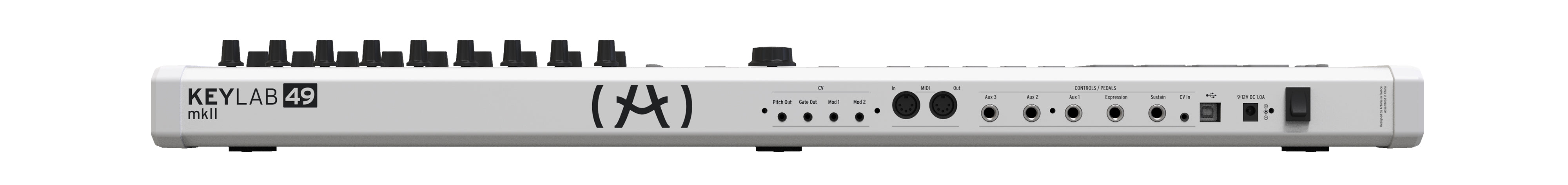 Arturia KeyLab 49 MkII Keyboard Controller - White w/ Headphones