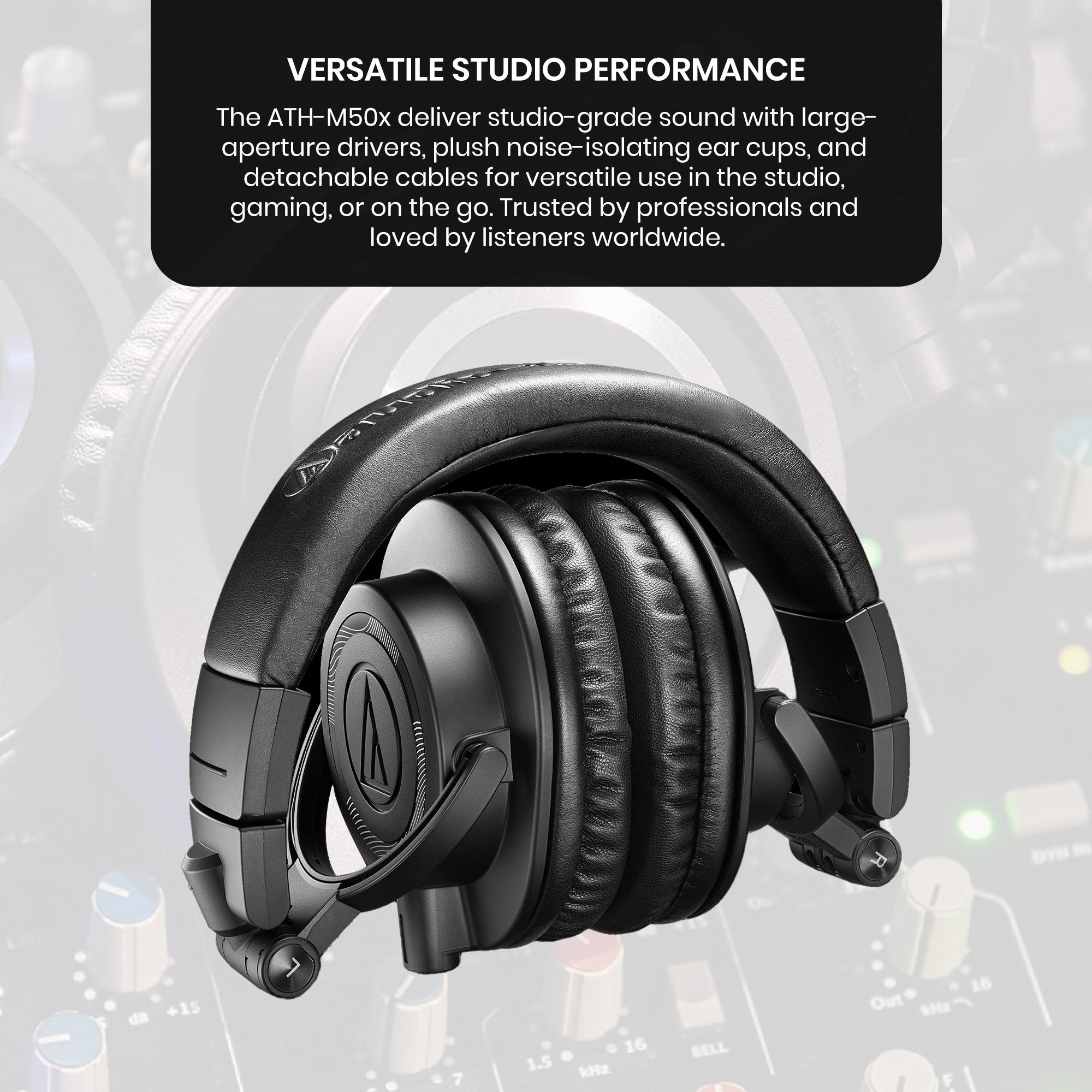 Audio-Technica ATH-M50XENSO Wired Monitor Headphones - Black Limited Edition