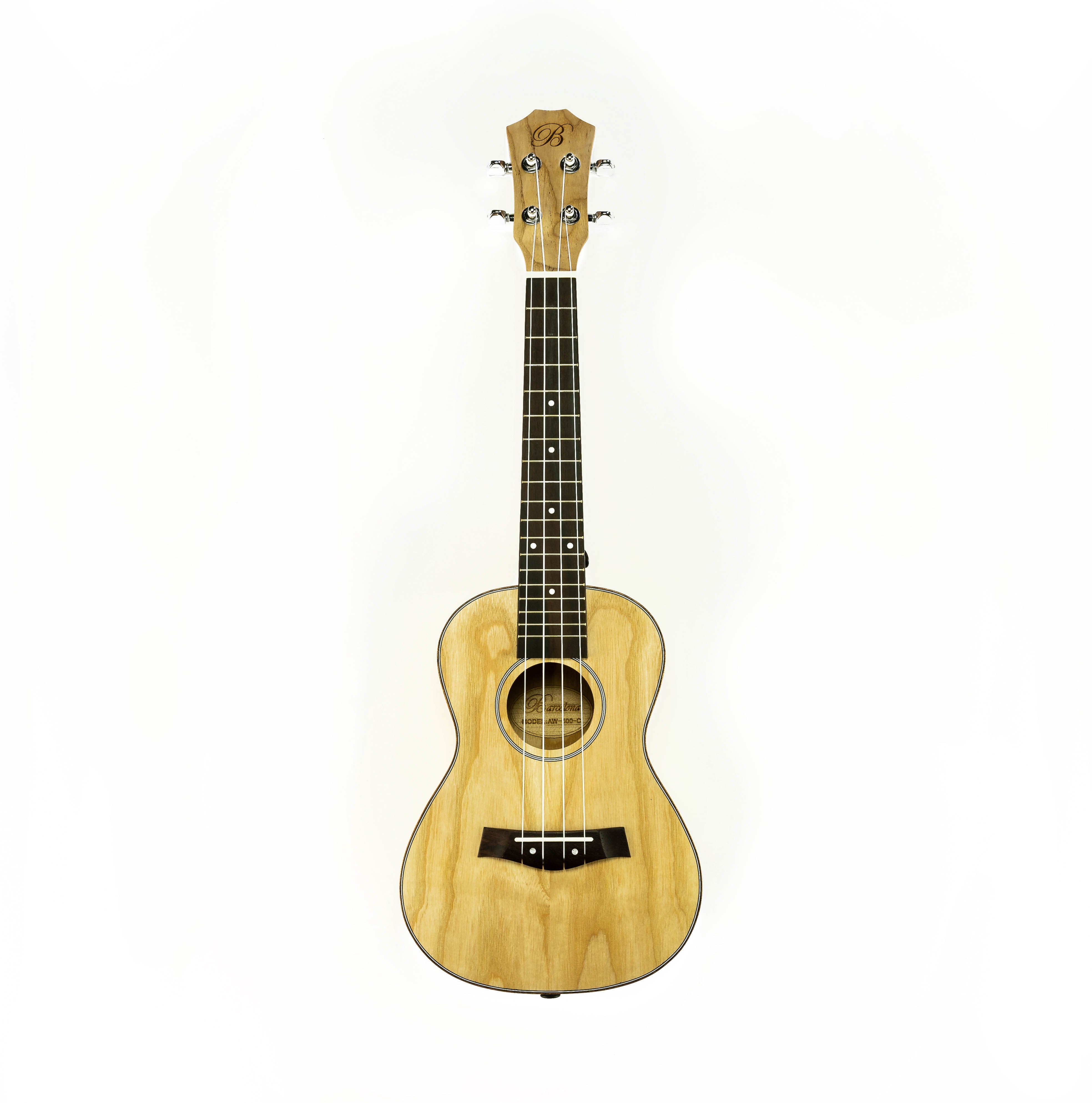 Barcelona Solid Top Ash Wood Concert Ukulele w/ Gig Bag