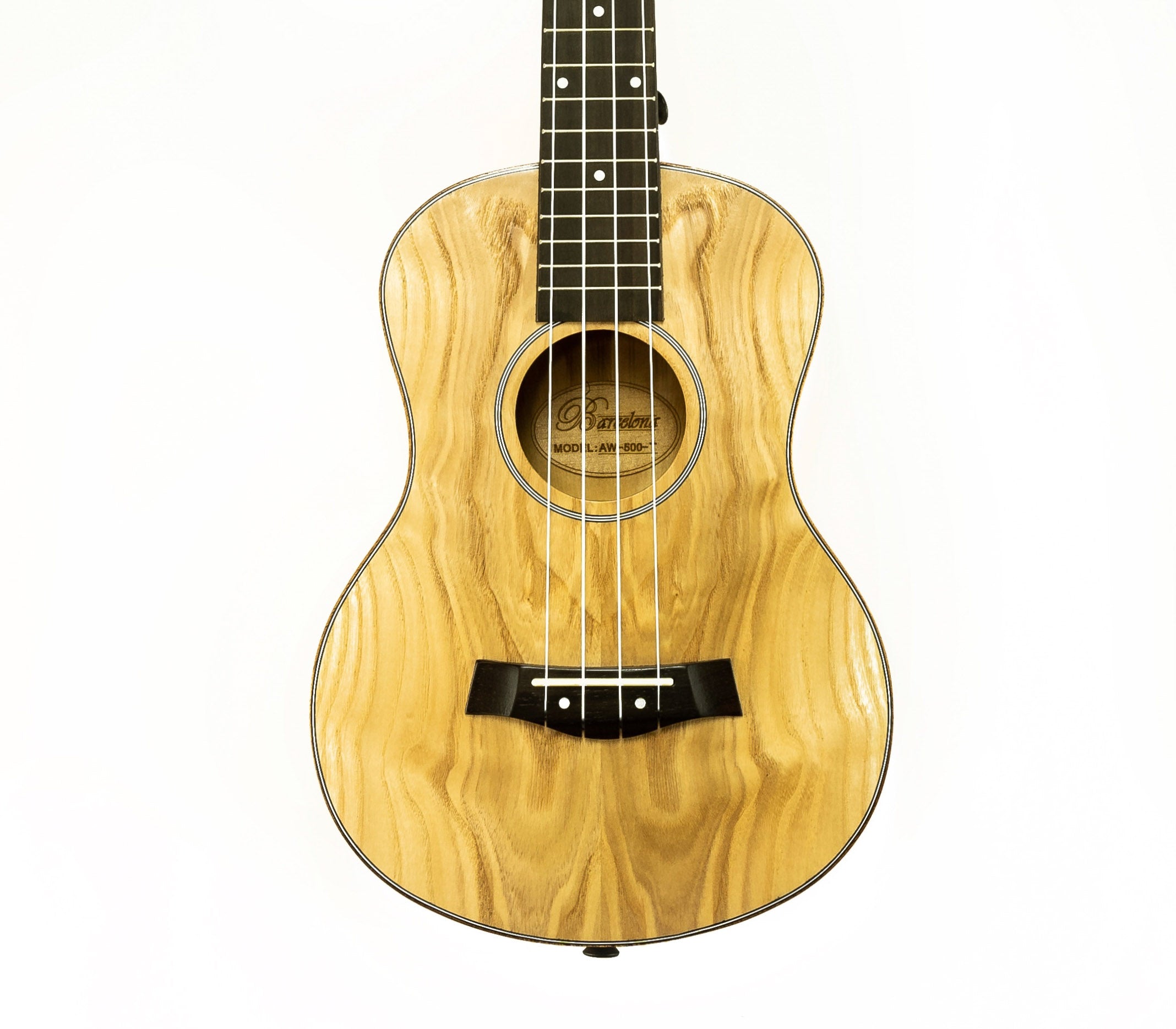 Barcelona Solid Top Ash Wood Tenor Ukulele w/ Gig Bag
