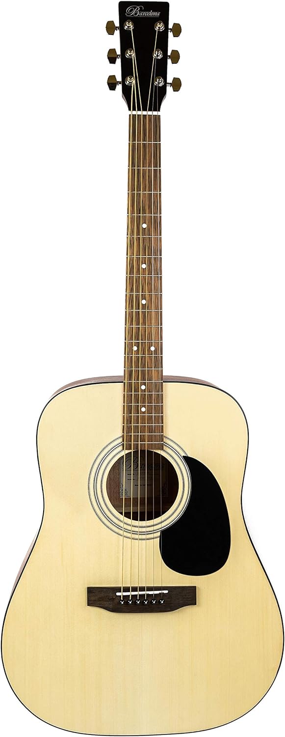 Barcelona D500 Dreadnought Acoustic Guitar - Natural