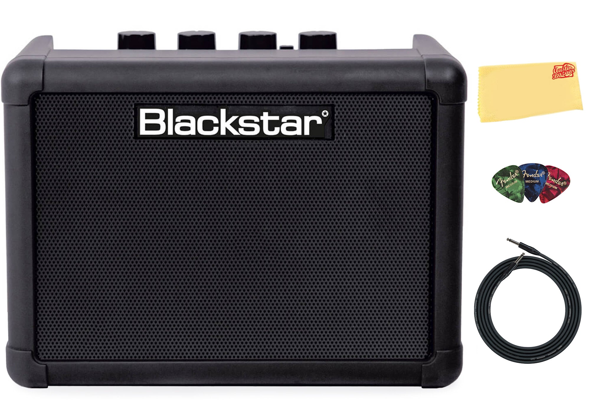 Blackstar Fly 3 Mini Bluetooth Guitar Amplifier - Black w/ Instrument Cable
