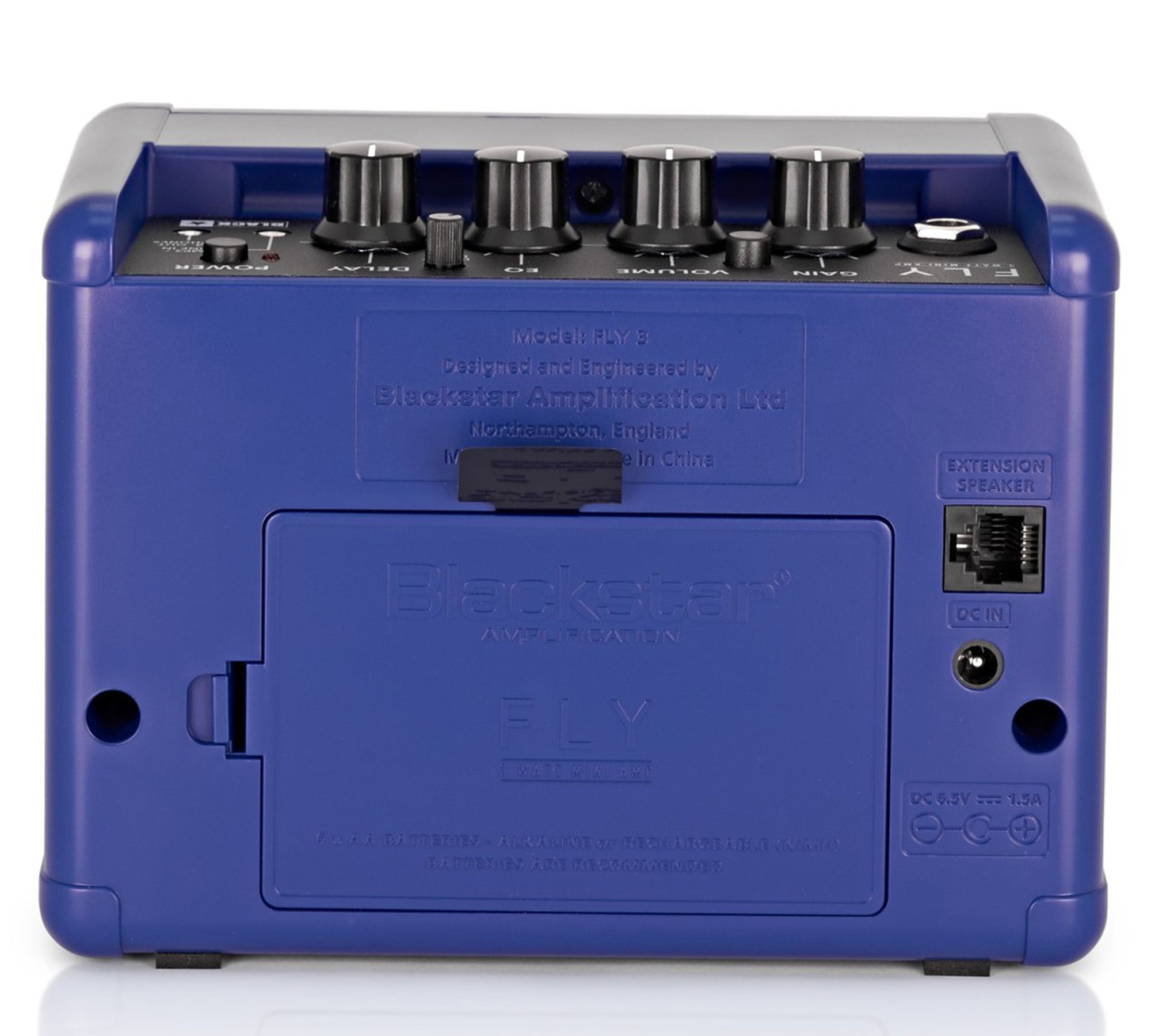 Blackstar Fly 3 Mini Guitar Amplifier - Royal Blue w/ Instrument Cable