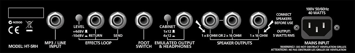 Blackstar HT-5RH MkII Guitar Amplifier Head