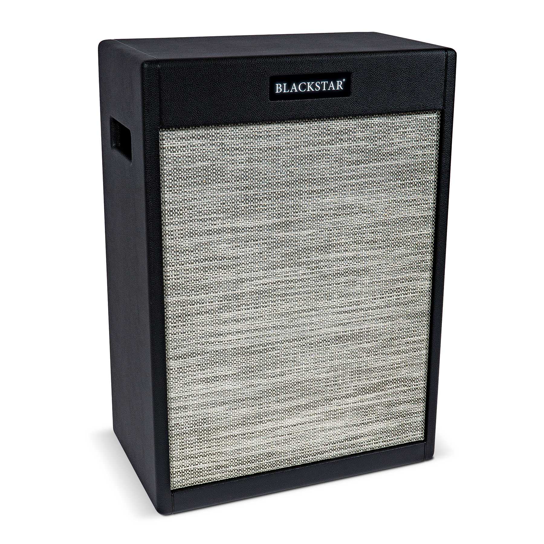 Blackstar St. James 2x12-Inch Vertical Guitar Amplifier Cabinet - Black w/ Instrument Cable