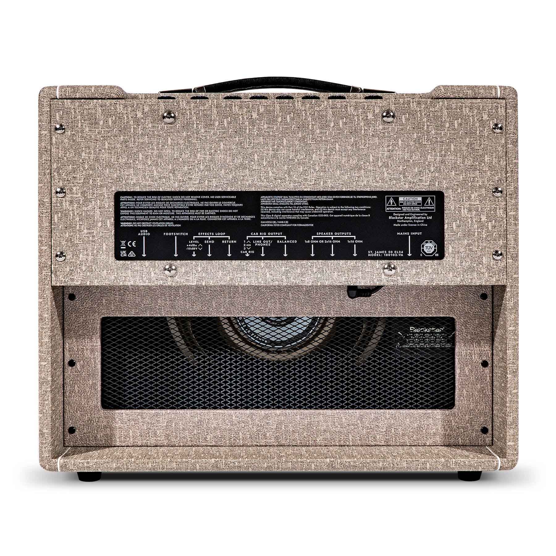 Blackstar St. James 1x12-Inch 50-Watt EL34 Tube Guitar Combo Amplifier w/ Instrument Cable