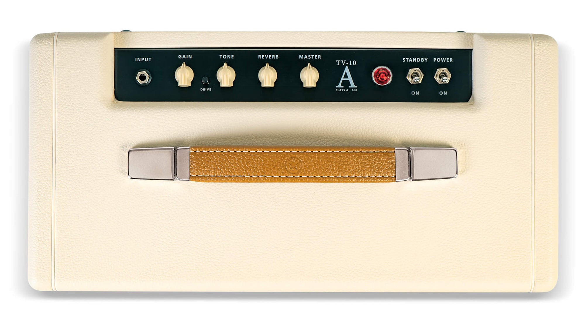 Blackstar TV-10 A 10-Watt 12-Inch Guitar Combo Amplifier with 6L6 Tube - Cream w/ Instrument Cable