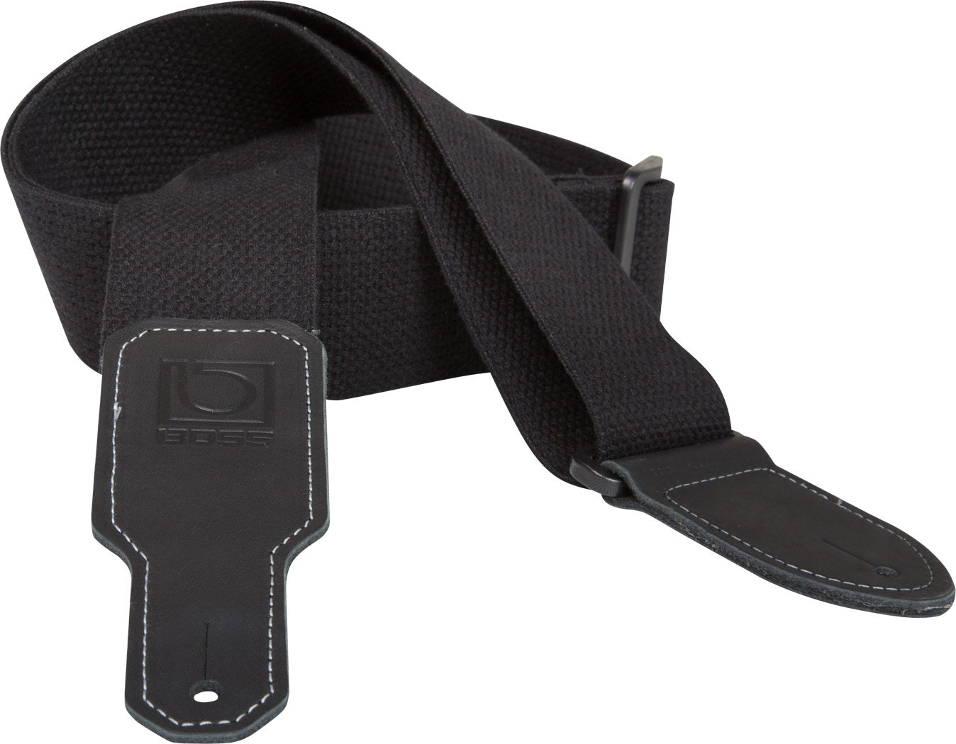Boss BSC-20 2-Inch Cotton Guitar Strap - Black w/ Picks