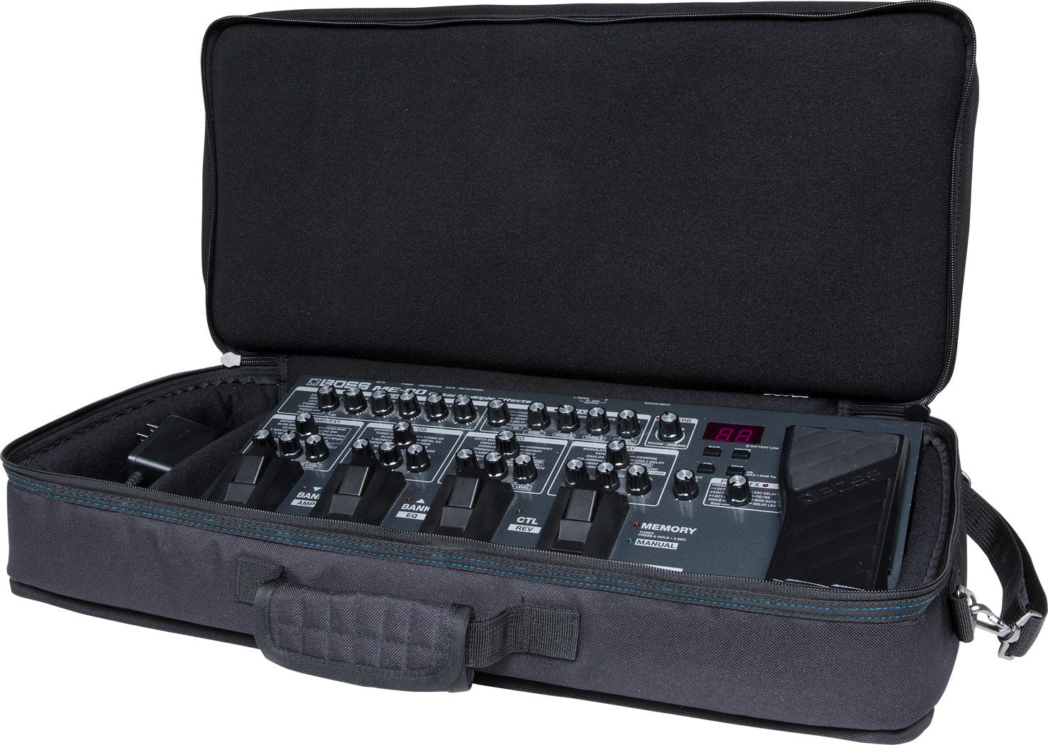 Boss CB-ME80 Custom Carrying Bag for ME-80/GT-1000/GX-100 w/ Instrument Cable