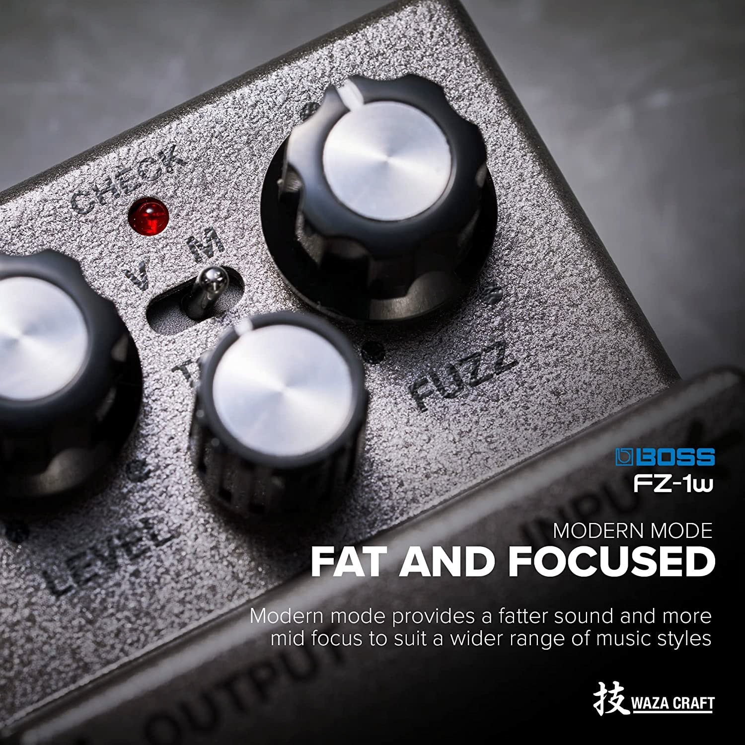 Boss FZ-1W Waza Craft Fuzz w/ Instrument Cable