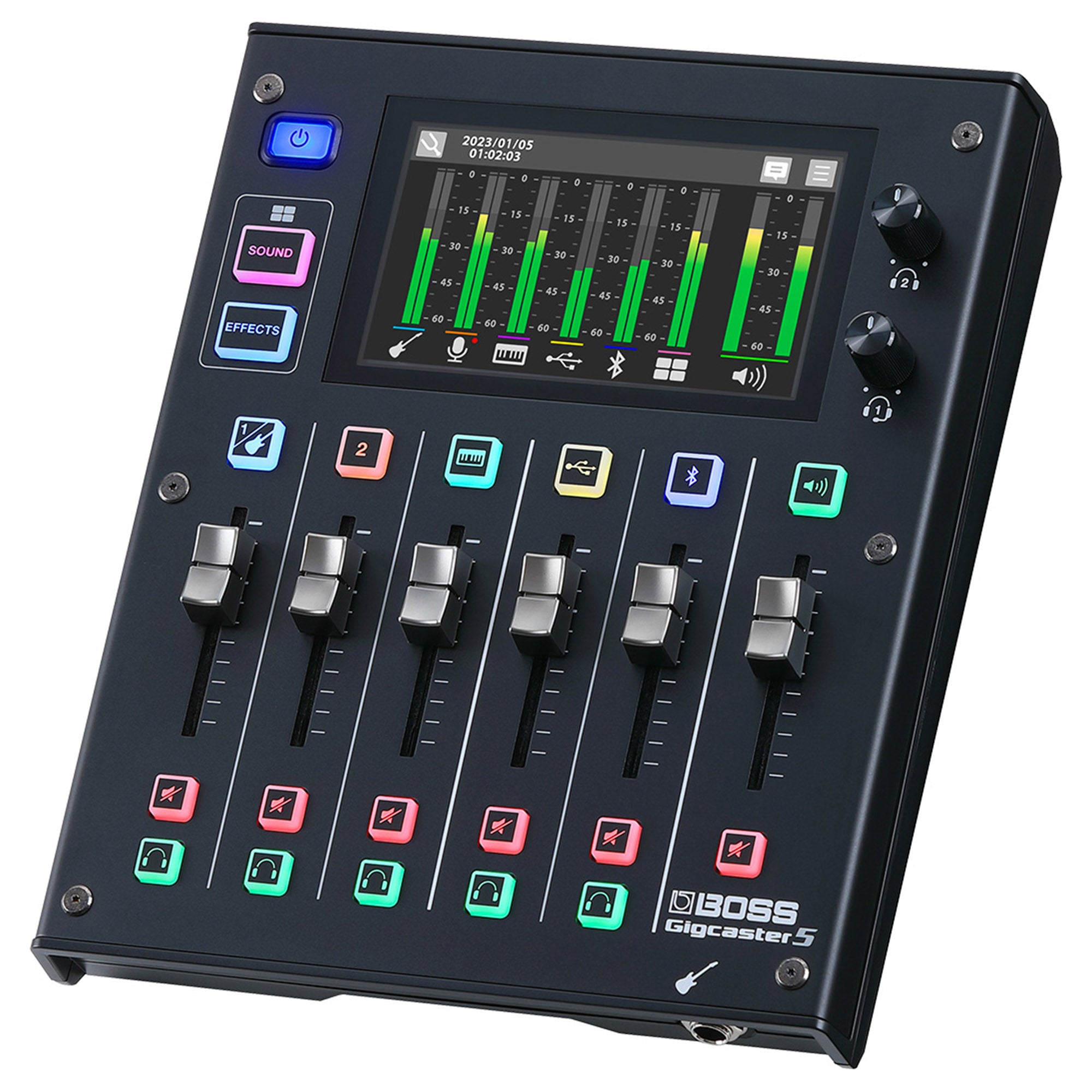 Boss Gigcaster 5 Audio Streaming Mixer w/ Instrument Cable