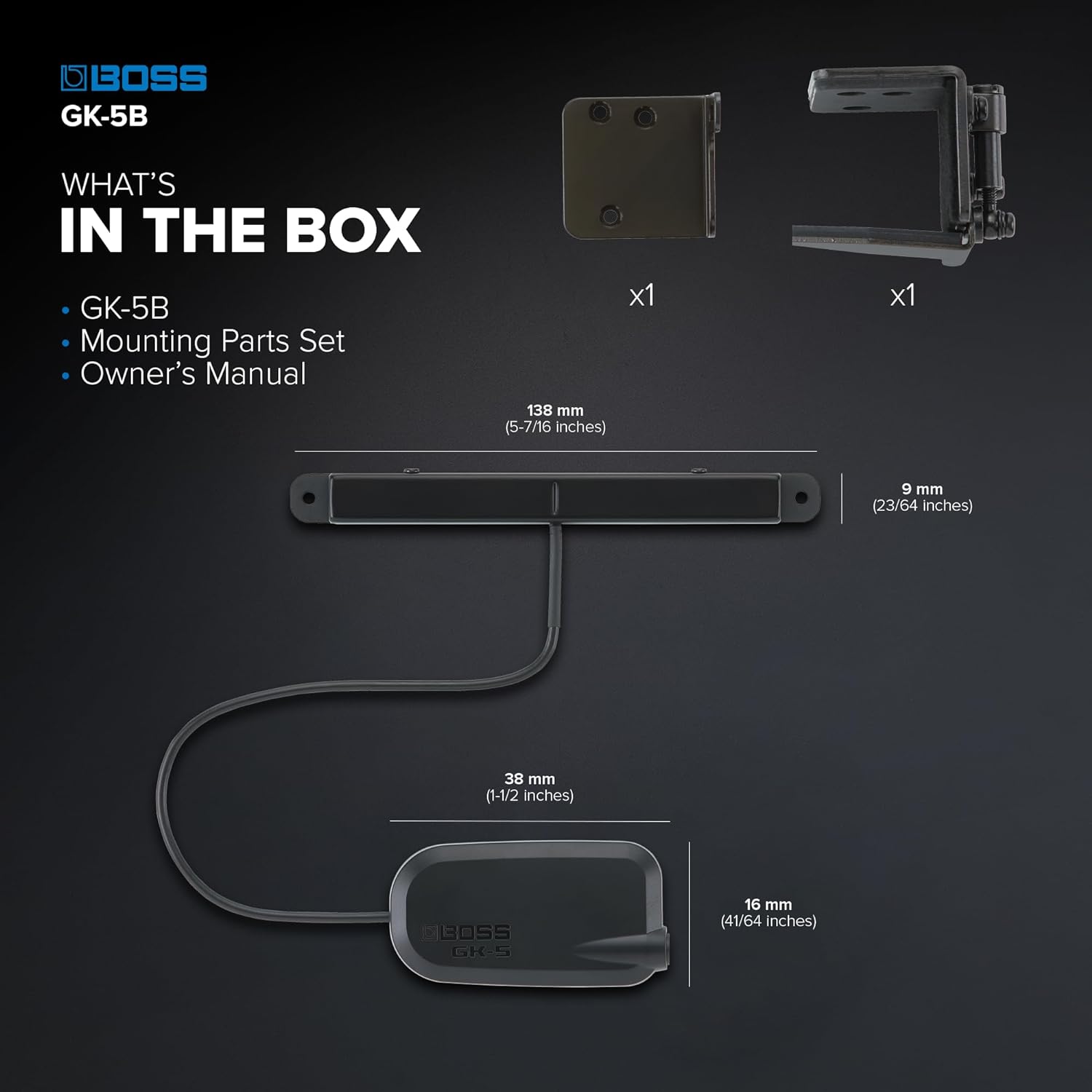 Boss GK-5B Divided Bass Pickup