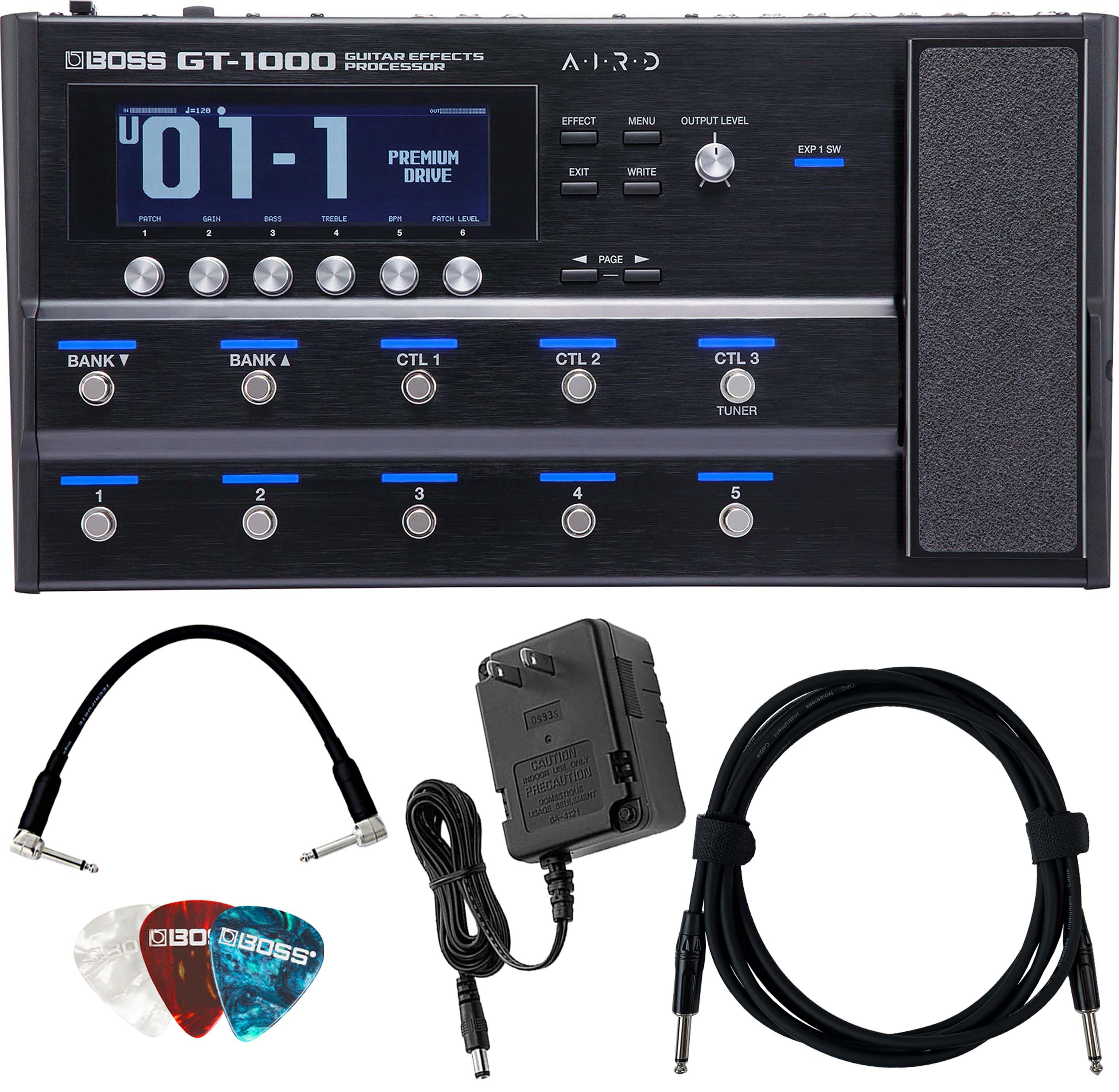 Boss GT-1000 Guitar Effects Processor w/ Power Supply