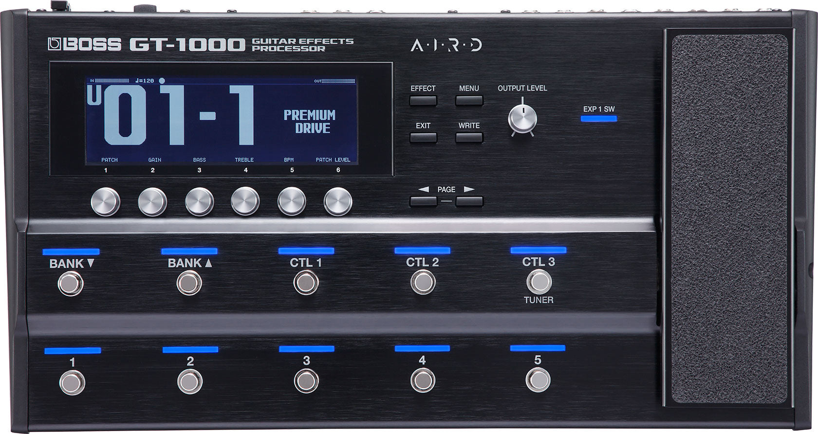 Boss GT-1000 Guitar Effects Processor w/ Instrument Cables