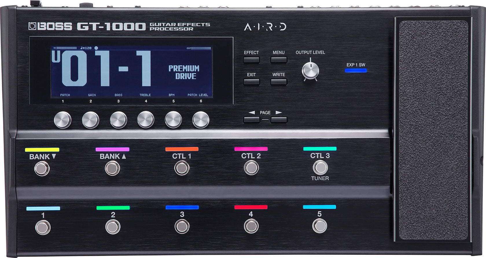 Boss GT-1000 Guitar Effects Processor w/ Instrument Cables