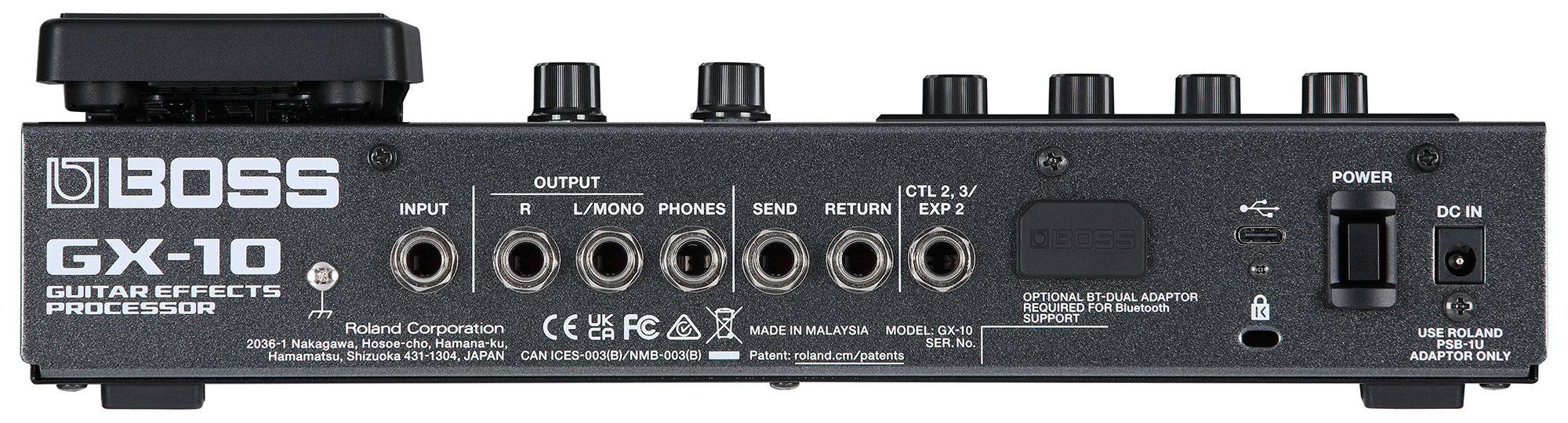 Boss GX-10 Guitar Effects Processor w/ Instrument Cable