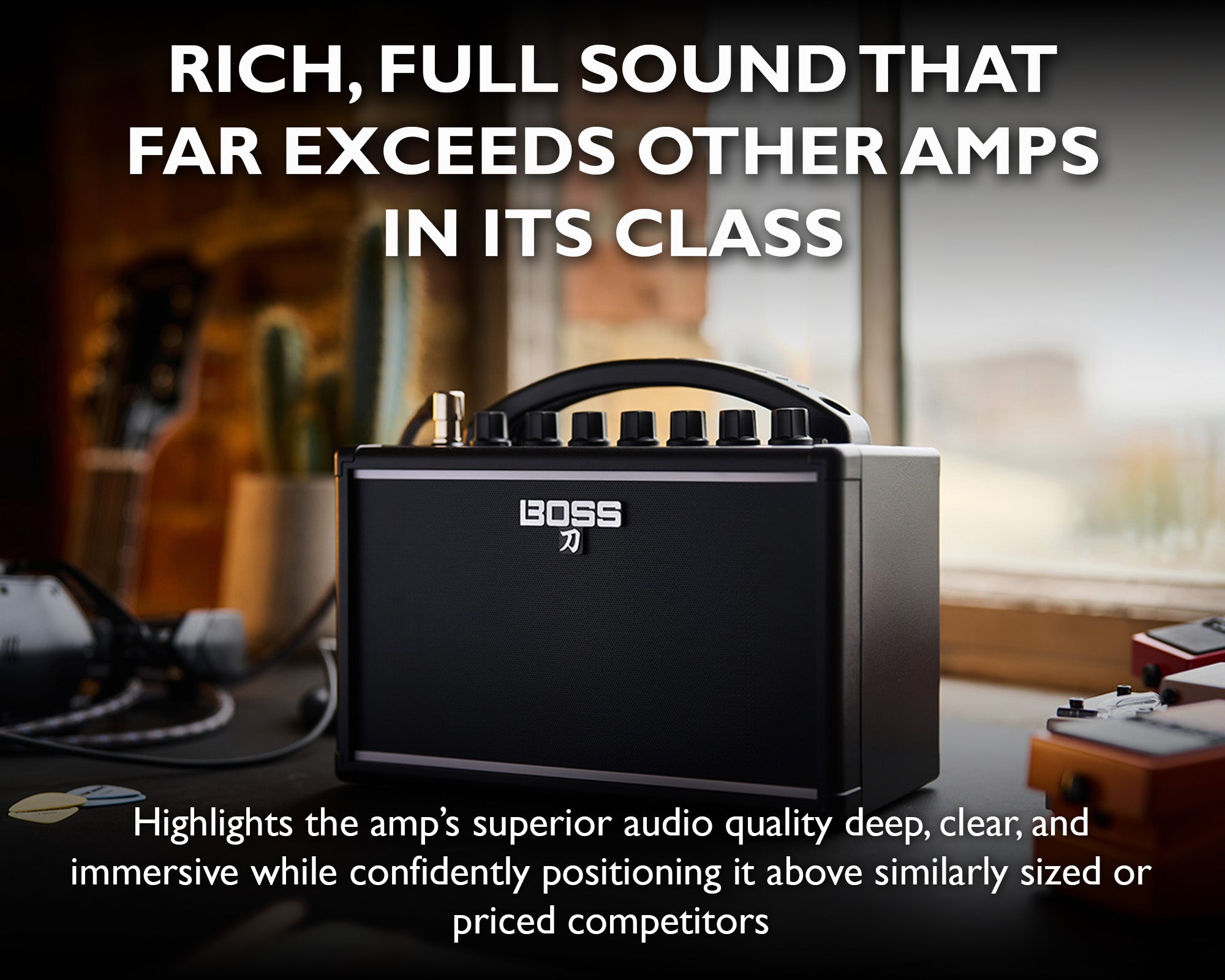 Boss Katana Mini Guitar Combo Amplifier w/ Power Supply