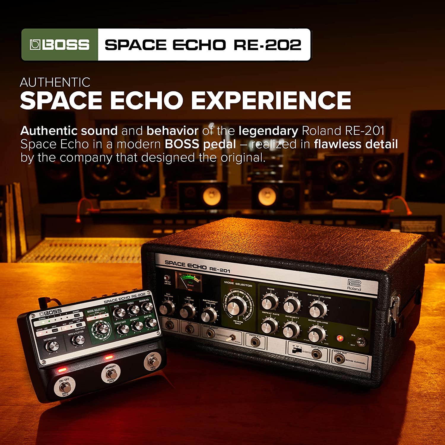 Boss RE-202 Space Echo Delay and Reverb Effects