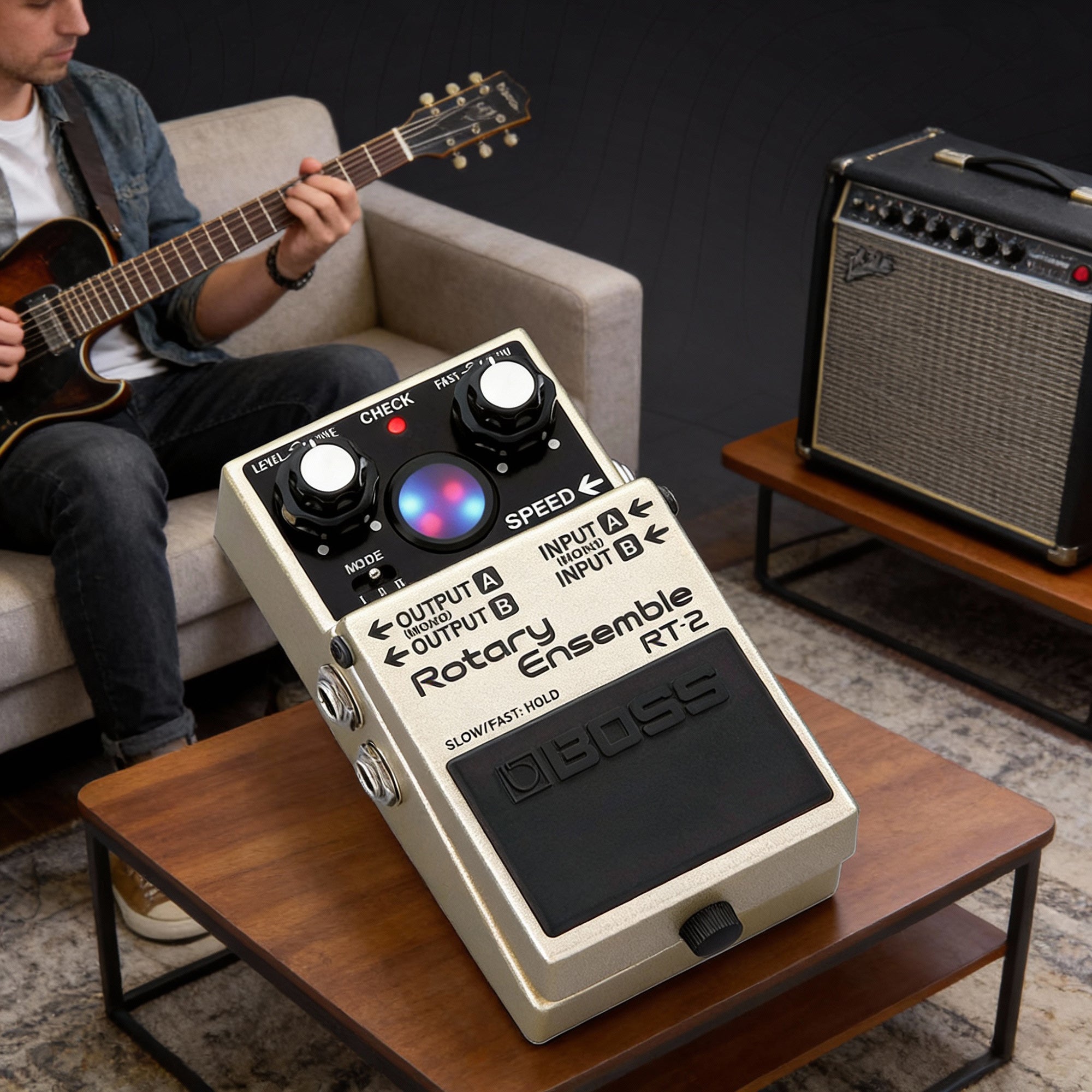 Boss RT-2 Rotary Ensemble w/ Power Supply