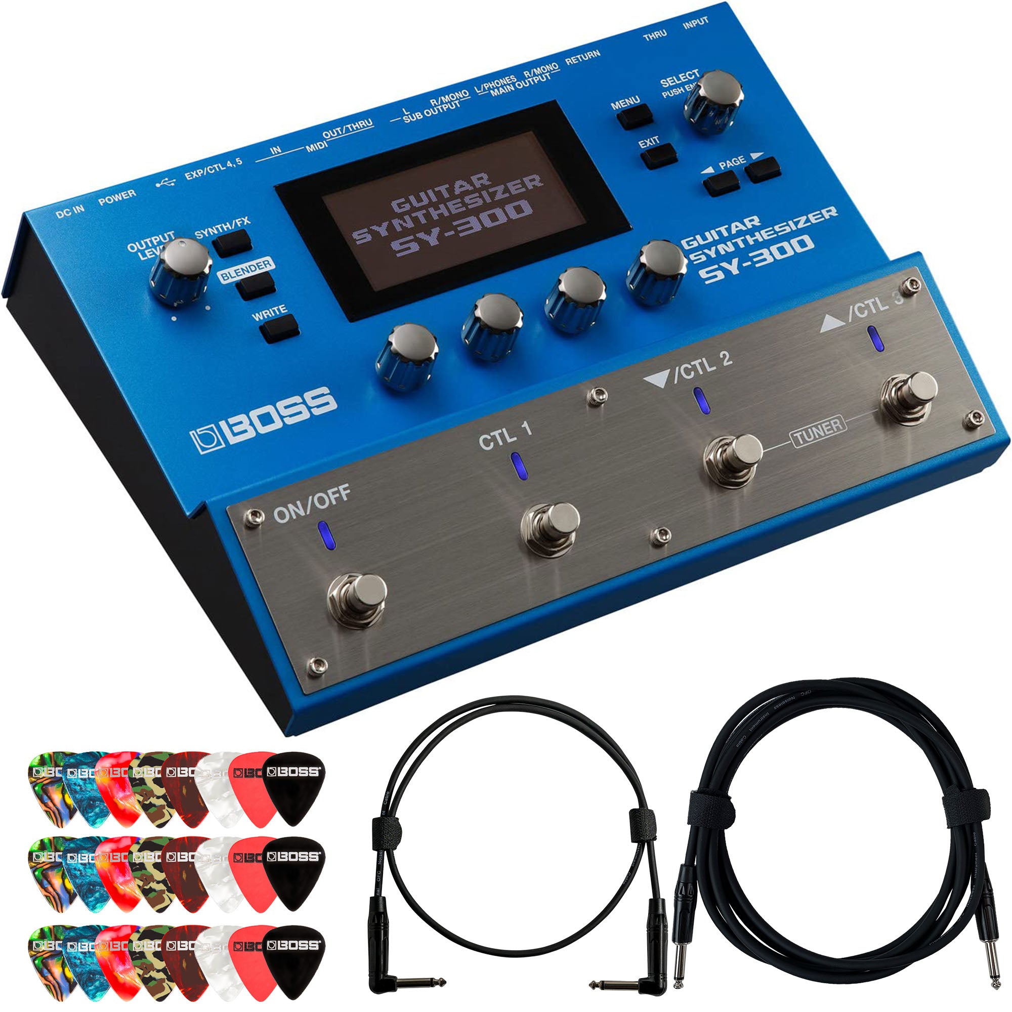 Boss SY-300 Guitar Synthesizer w/ Instrument Cable