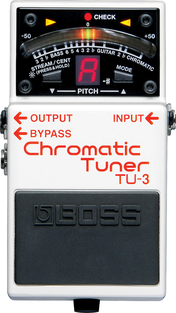 Boss TU-3 Chromatic Tuner w/ Instrument Cables