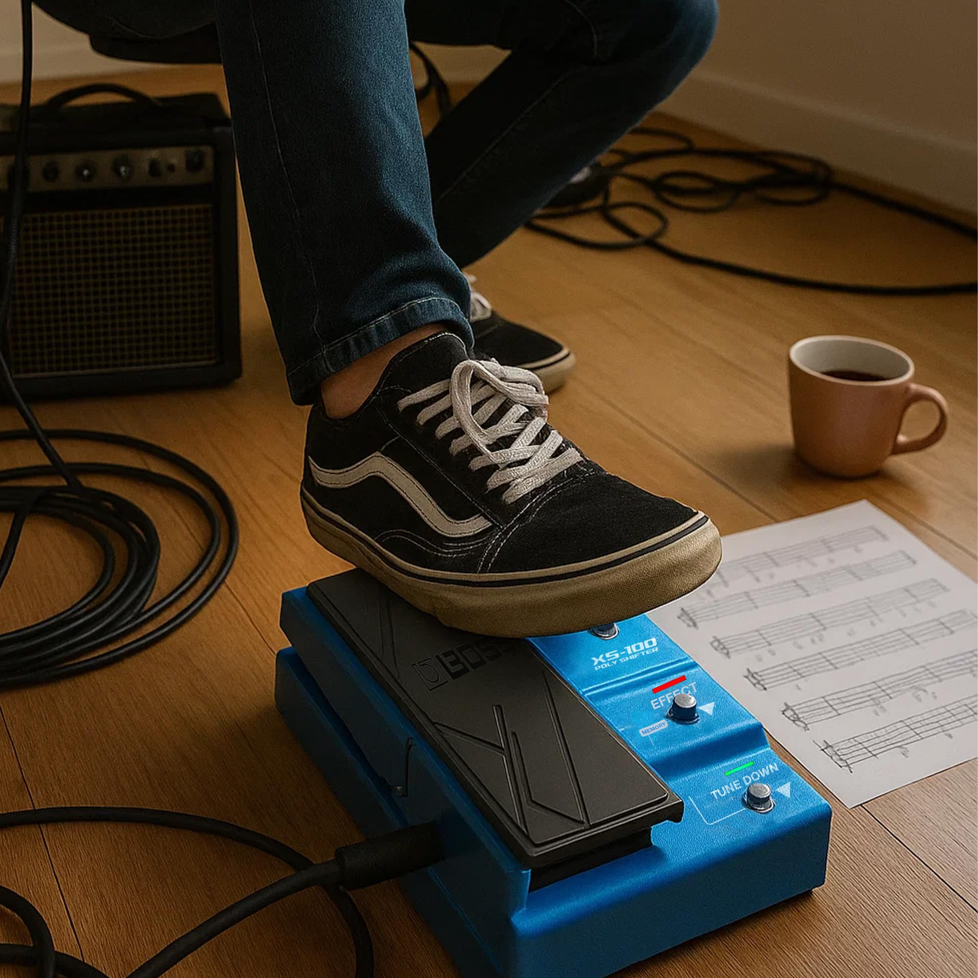 Boss XS-100 Poly Shifter w/ Power Supply