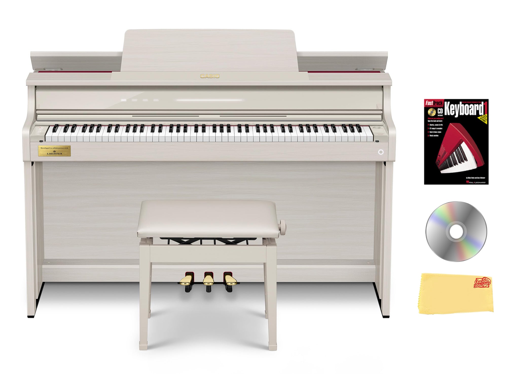 Casio AP-750 Celviano 88-Key Digital Piano - Gray Beige w/ Adjustable Stand