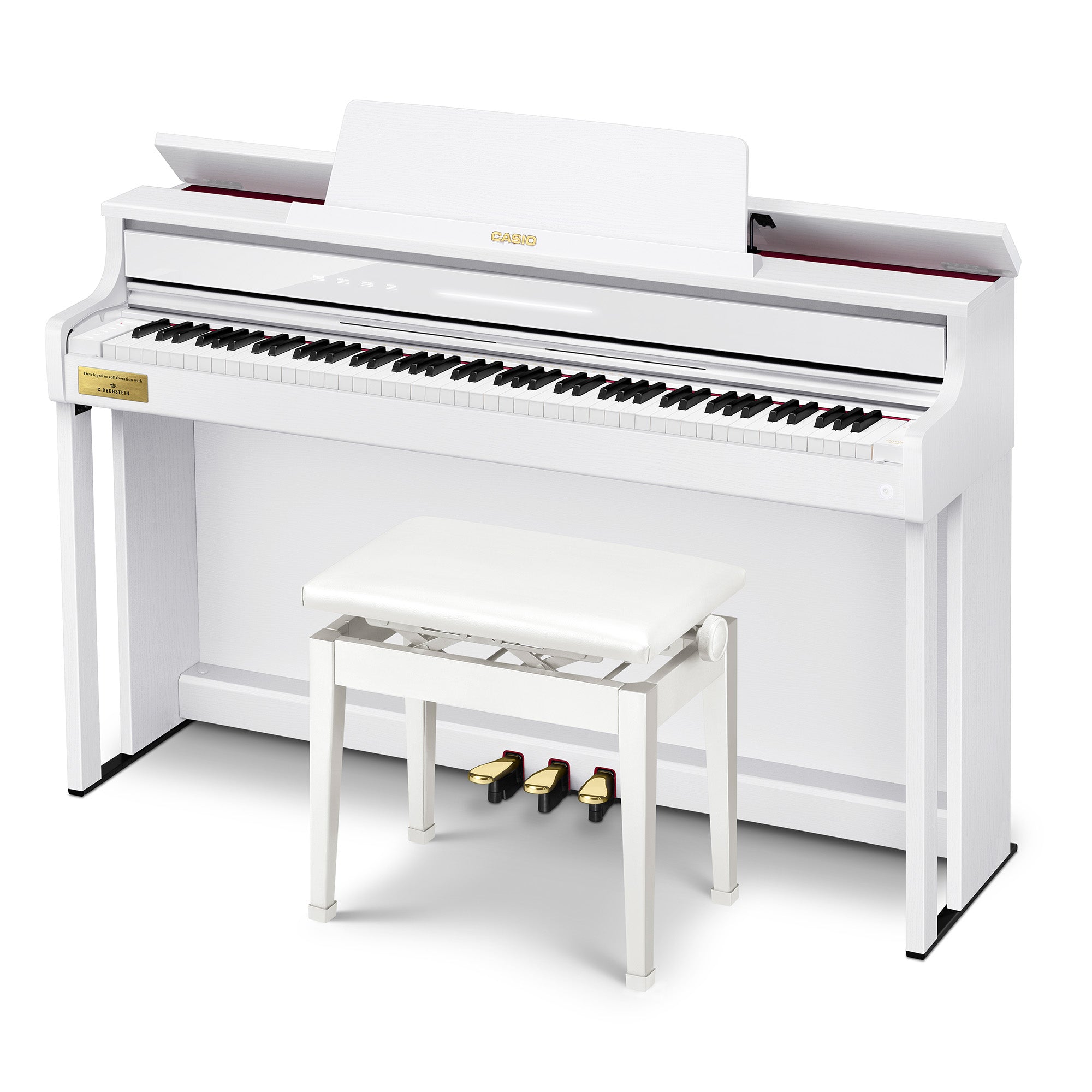 Casio AP-750 Celviano 88-Key Digital Piano - White w/ Adjustable Stand