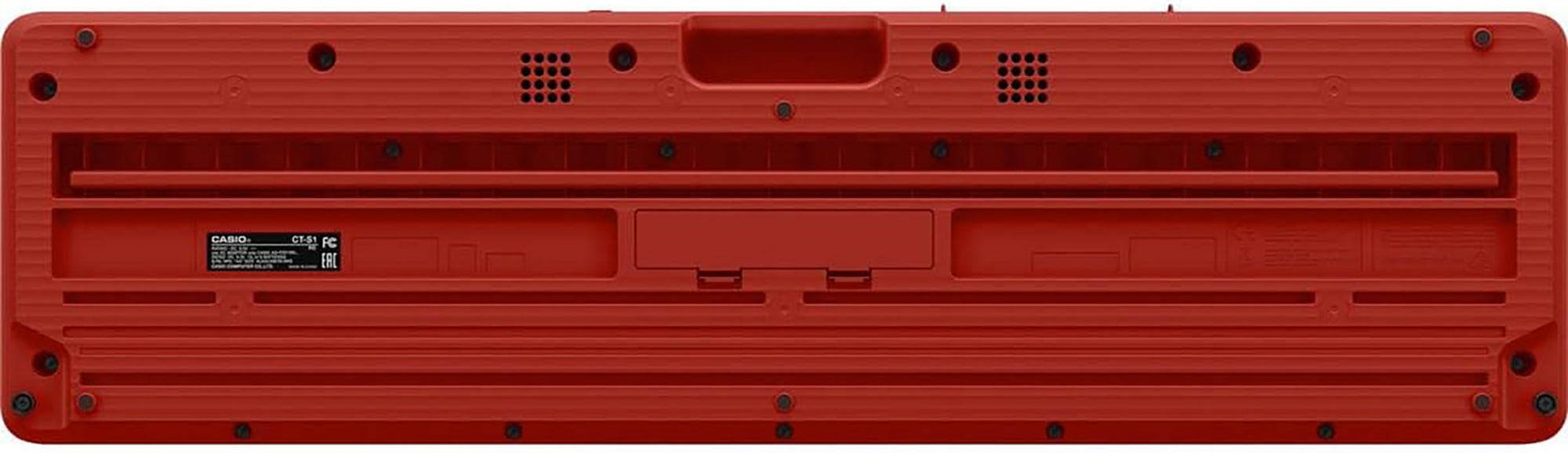 Casio CT-S1 Casiotone 61-Key Keyboard - Red w/ Headphones