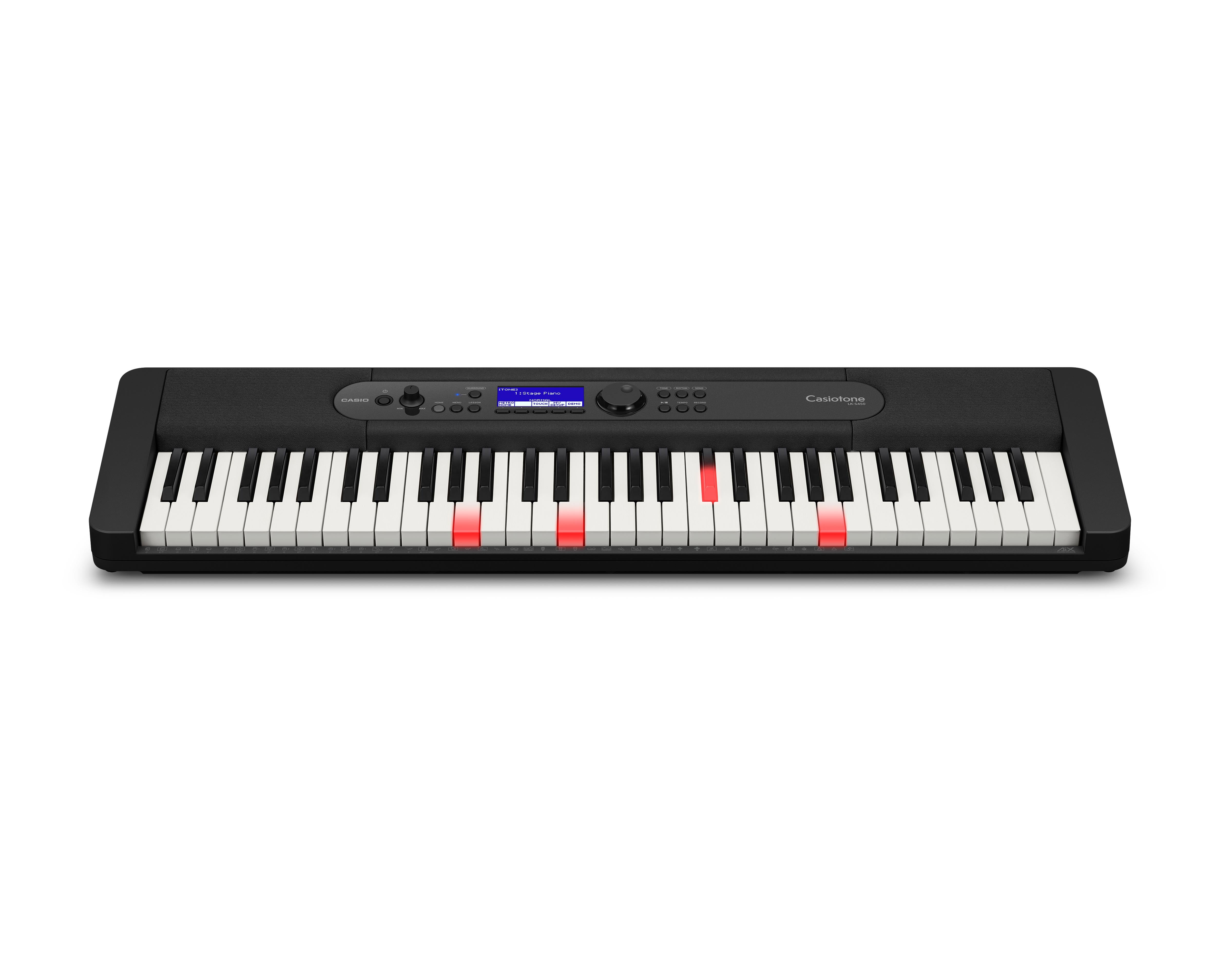 Casio LK-S450 Casiotone 61-Key Lighted-Key Keyboard w/ Adjustable Stand