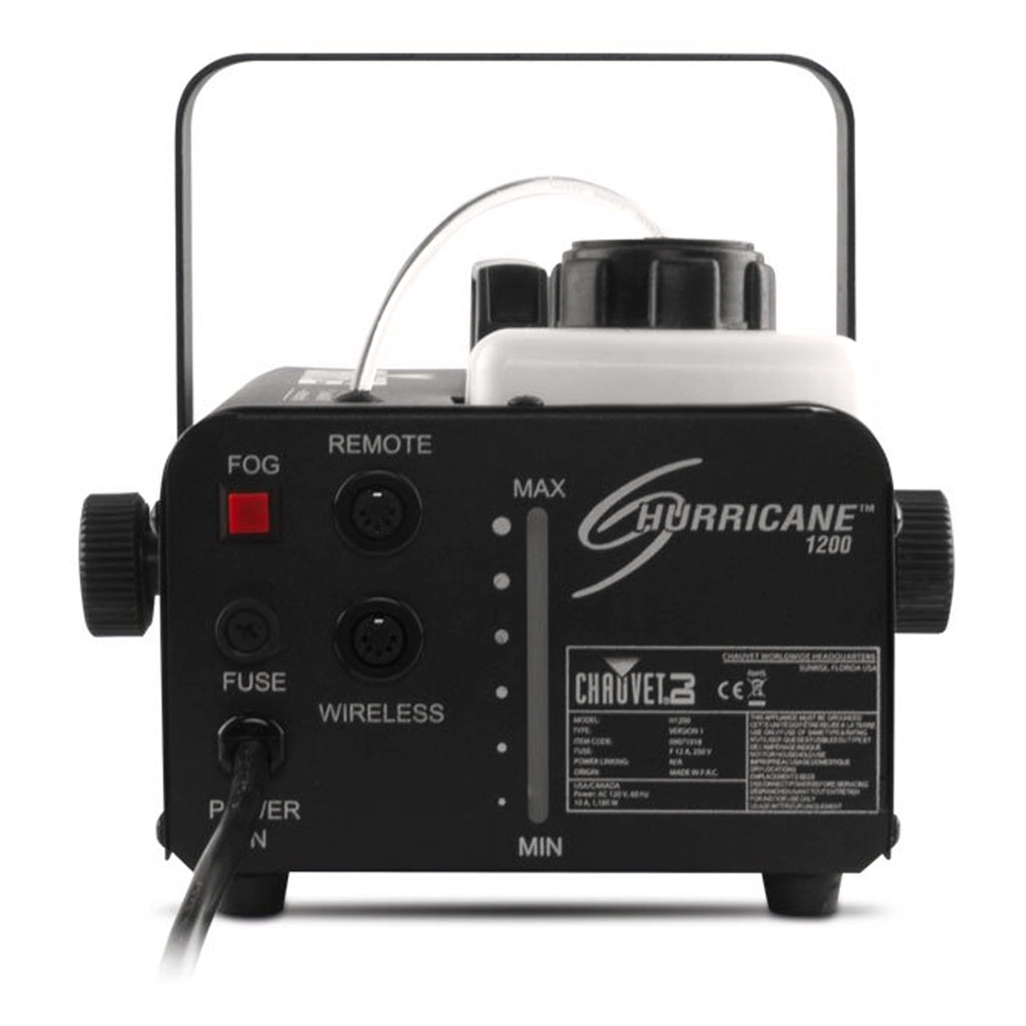 Chauvet DJ Hurricane 1200 Fog Machine w/ Haze Fluid
