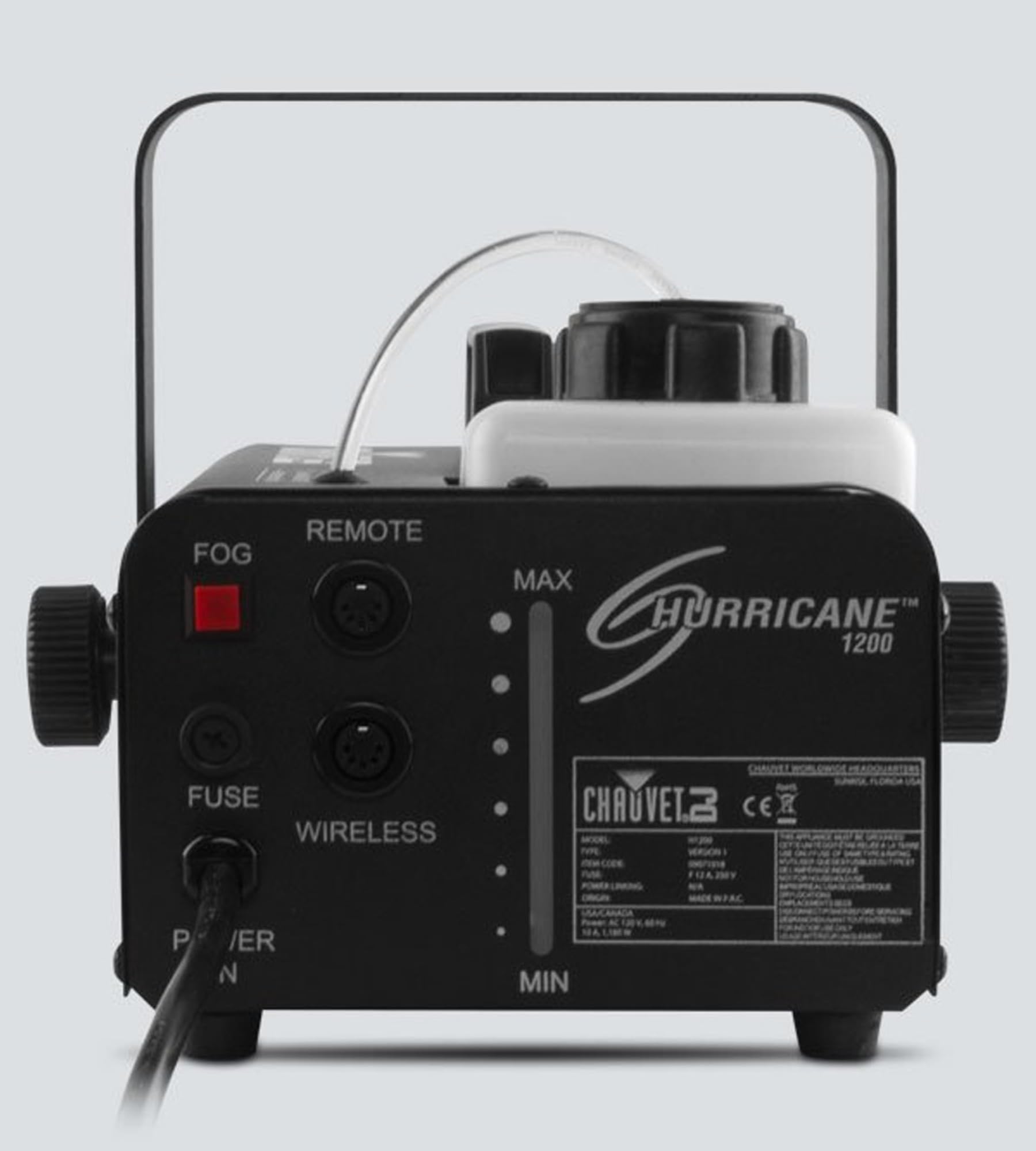 Chauvet Hurricane 1200 Fog Machine w/ DMX Cable