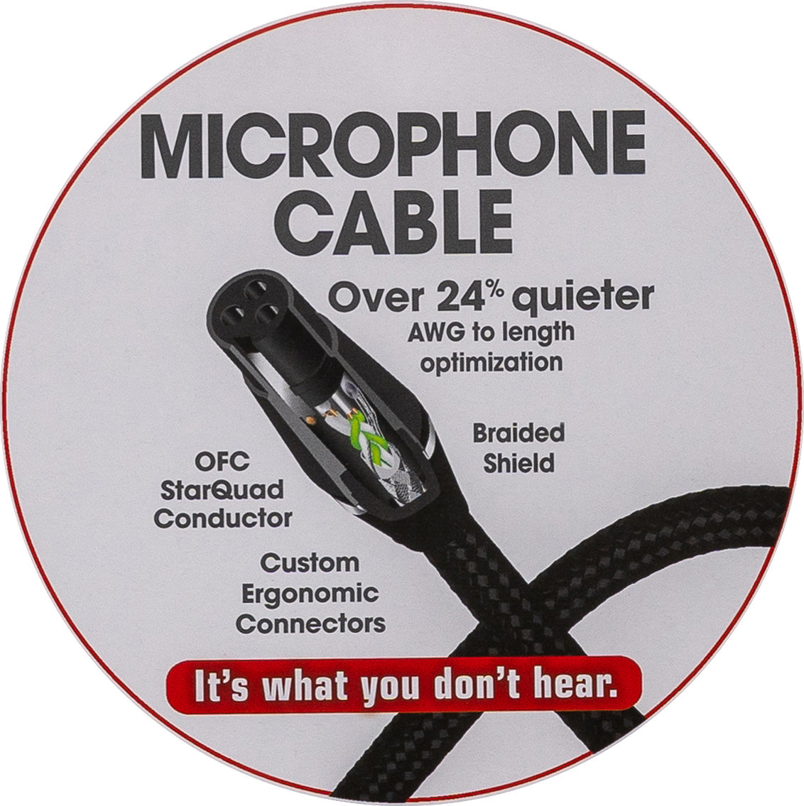 ClearTone 30-Foot Studio Smart Professional Grade Microphone Cable - 2 Pack