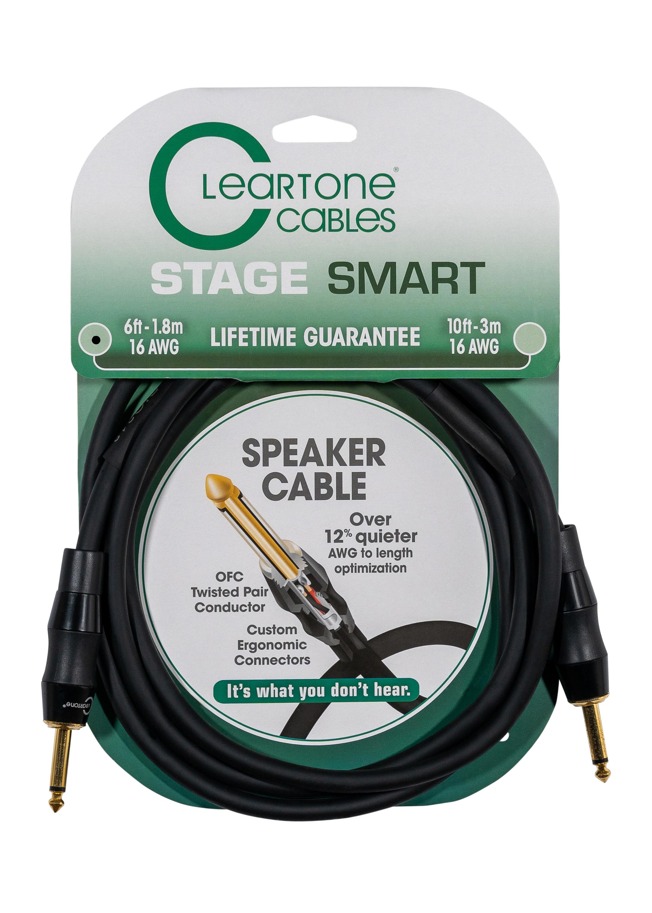 Cleartone 6-Foot Stage Smart Speaker Cable, 16 AWG - 1 Pack