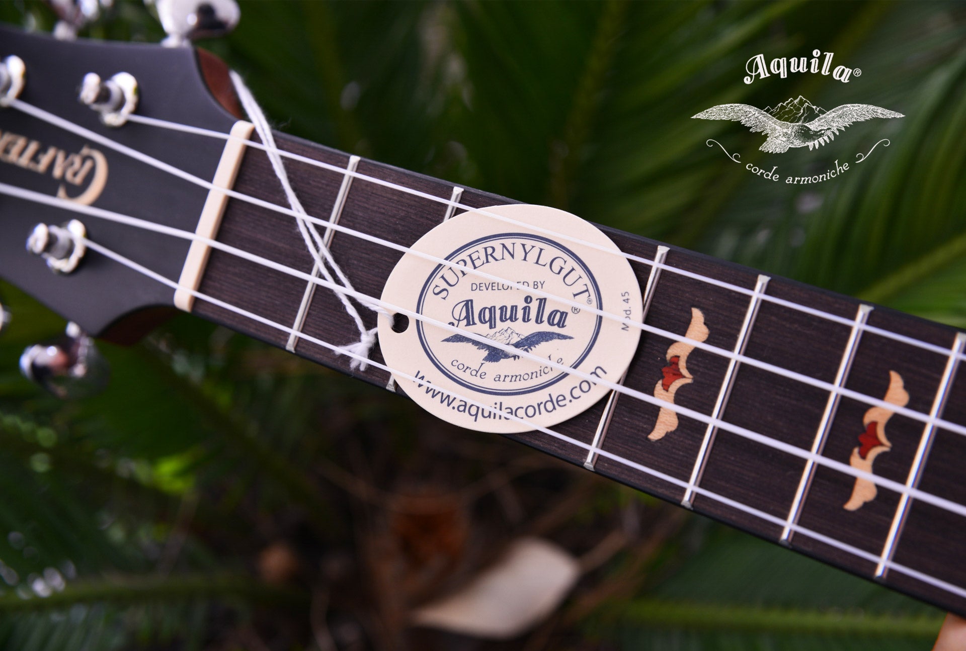 Crafter UC-27 Prestige Natural Tree Inlay Concert Ukulele w/ Gig Bag