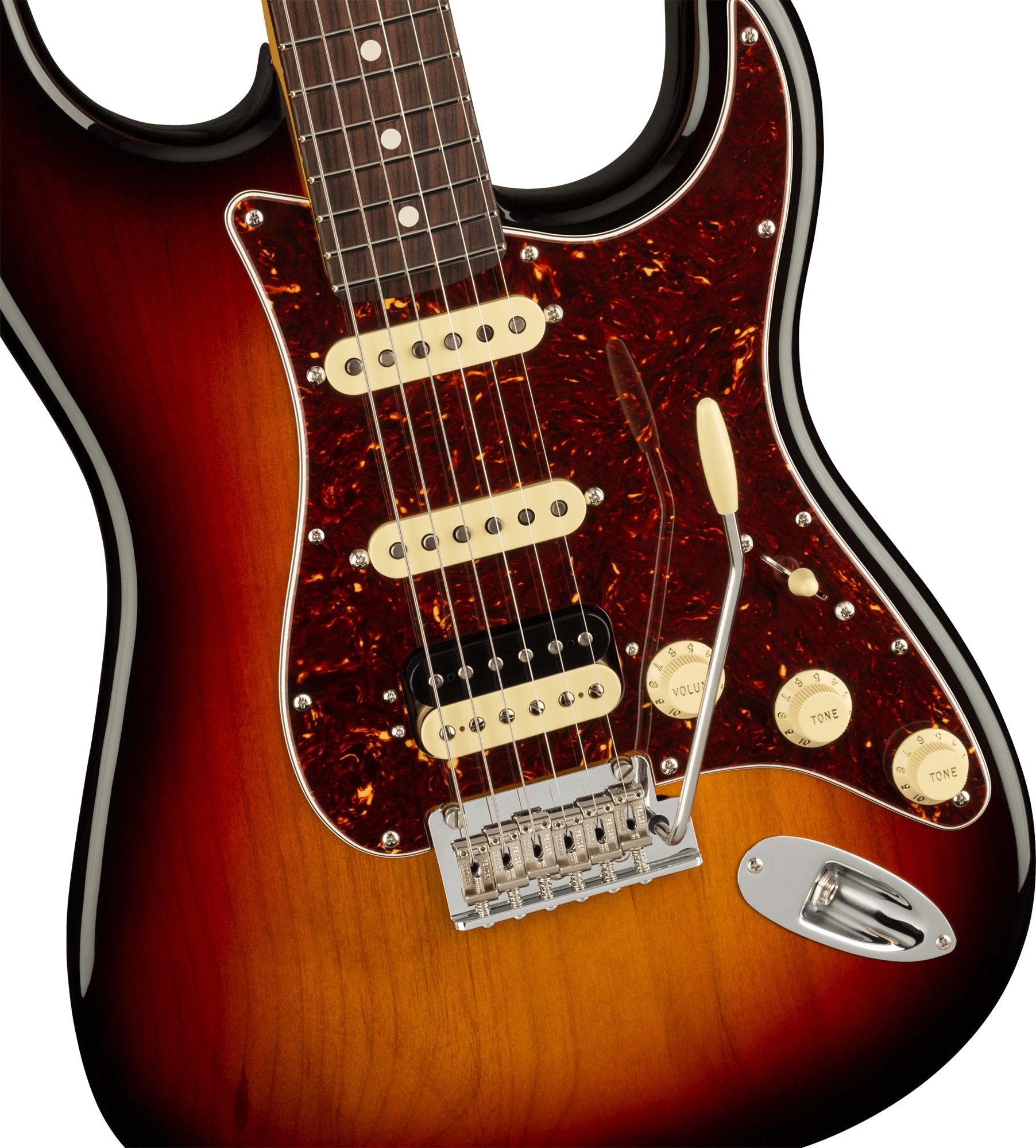Fender American Professional II Stratocaster HSS - 3 Color Sunburst w/ Cleaning Kit